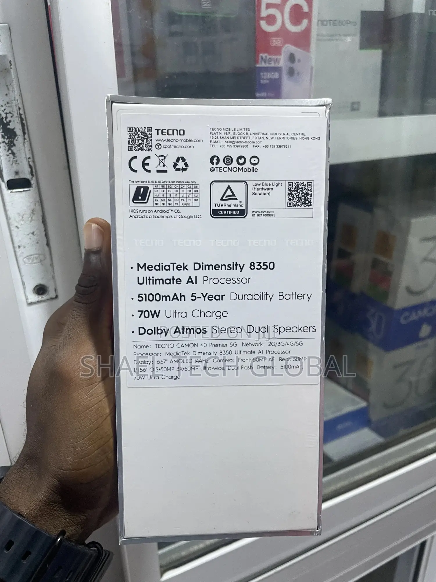 New Tecno Camon 40 Premier 256 GB
