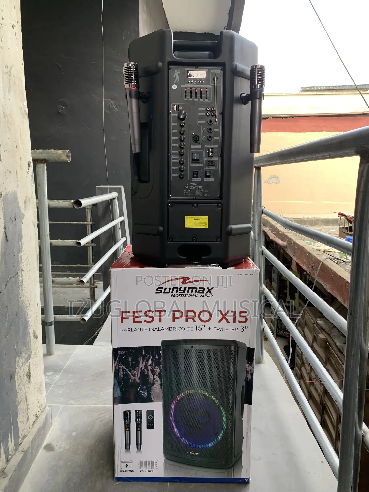 Sonymax Biggest 15” Inches Rechargeable Public Address 12000watts