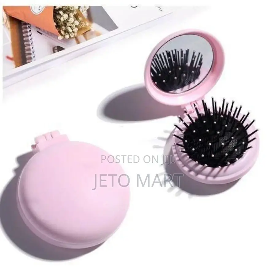 The 2-in-1 Compact Mirror Portable Hair Brush