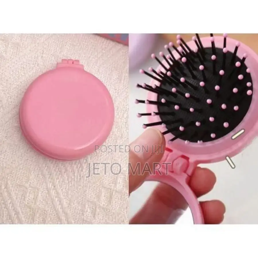 The 2-in-1 Compact Mirror Portable Hair Brush