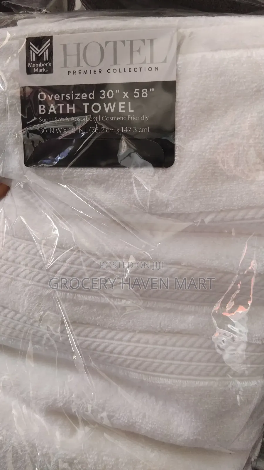 Member's Mark Hotel Premier Collection Oversized Bath Towel 30"× " 58