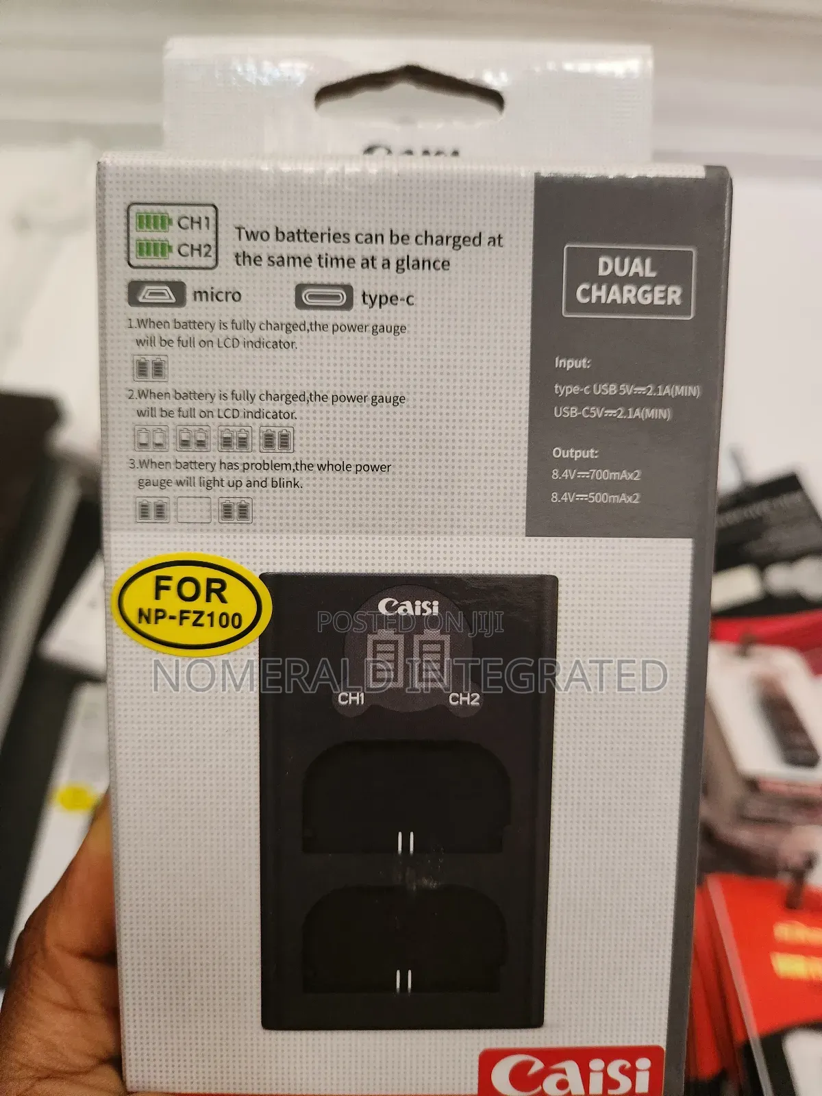 Caisi Np-Fz100 Dual Charger