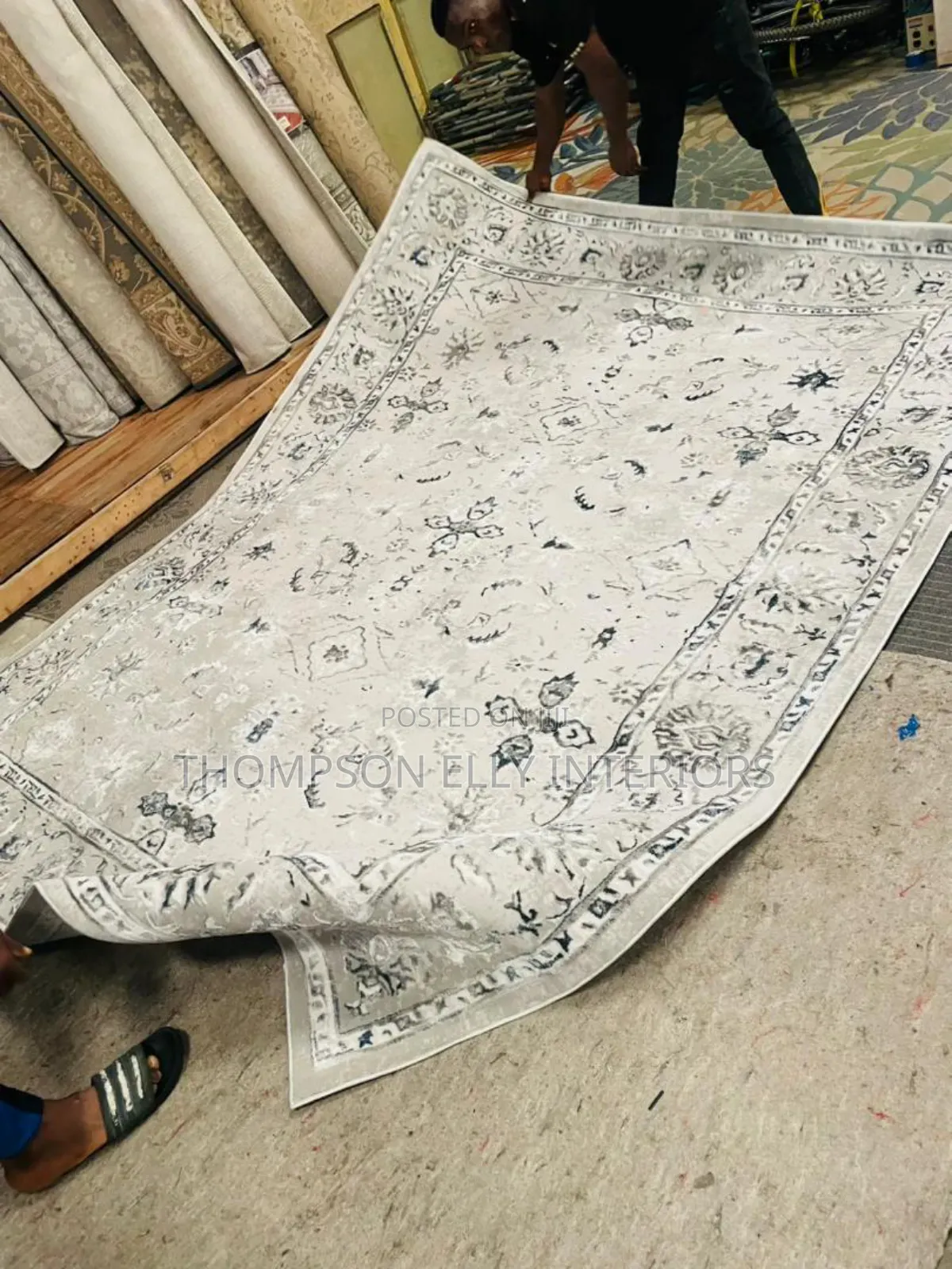 7ft by 10ft Unique Sky Rug