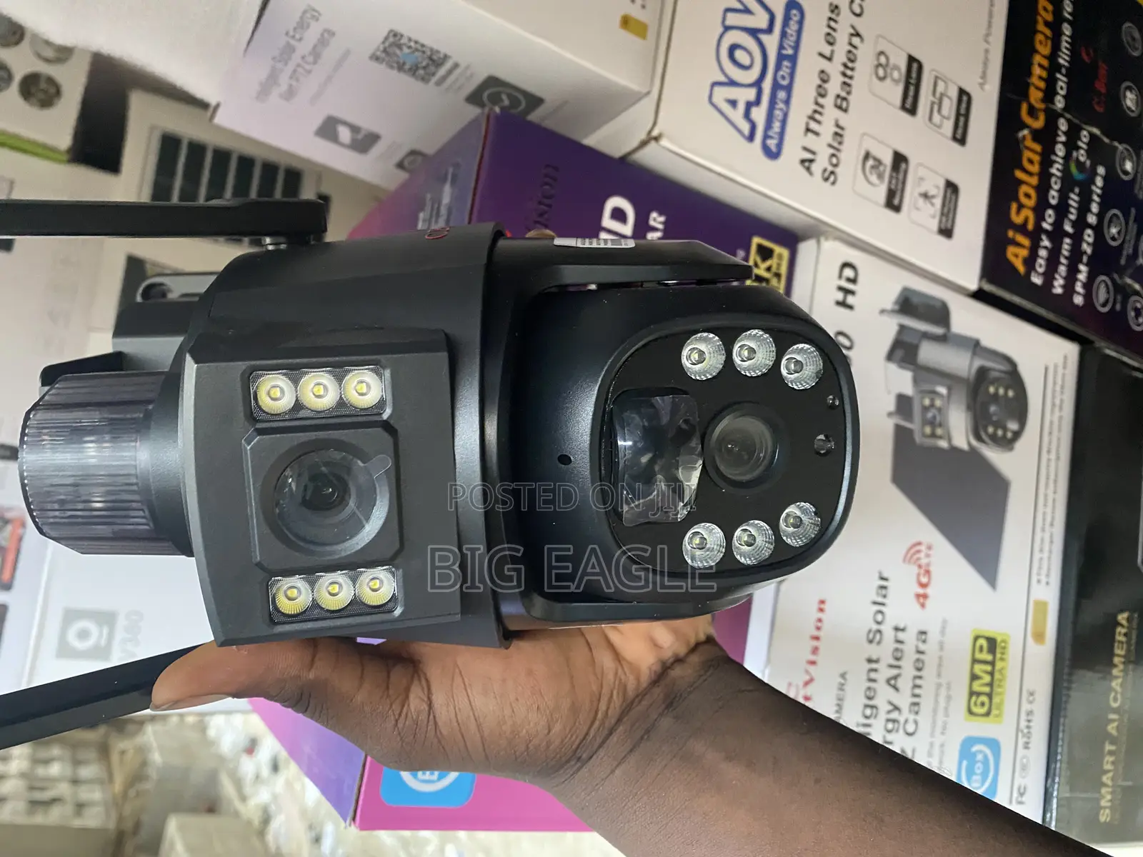  With Free MTN Sim Card Ubox 4g Dual Lens Solar Powered CCTV Camera