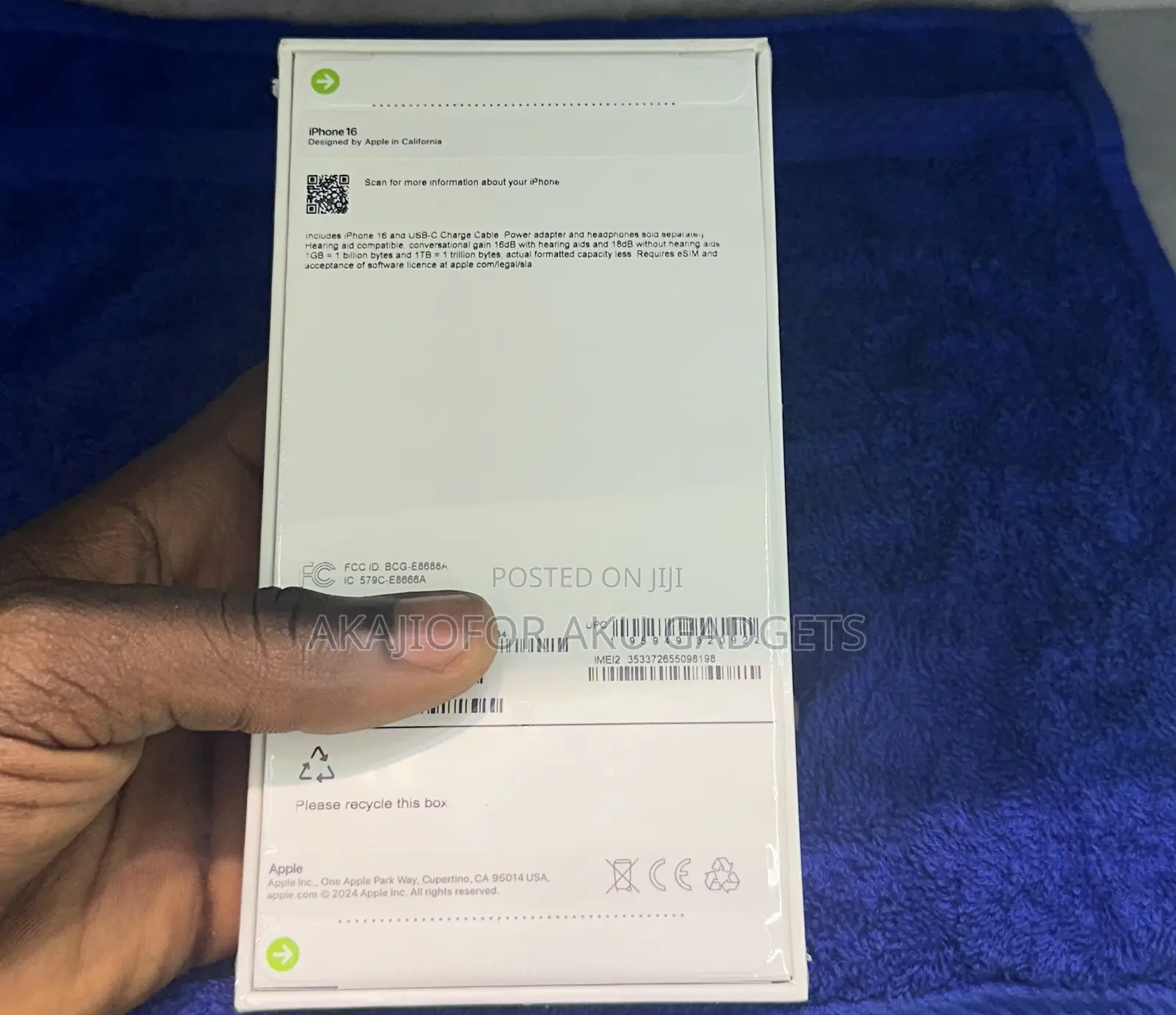 New Apple iPhone 16 256 GB Pink