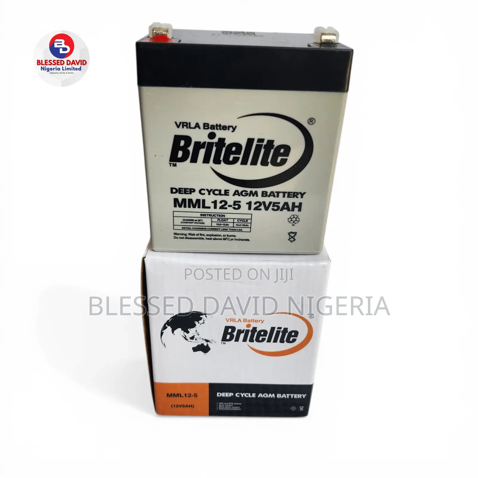 Britelite 12v5ah Battery (Fans and Ups)