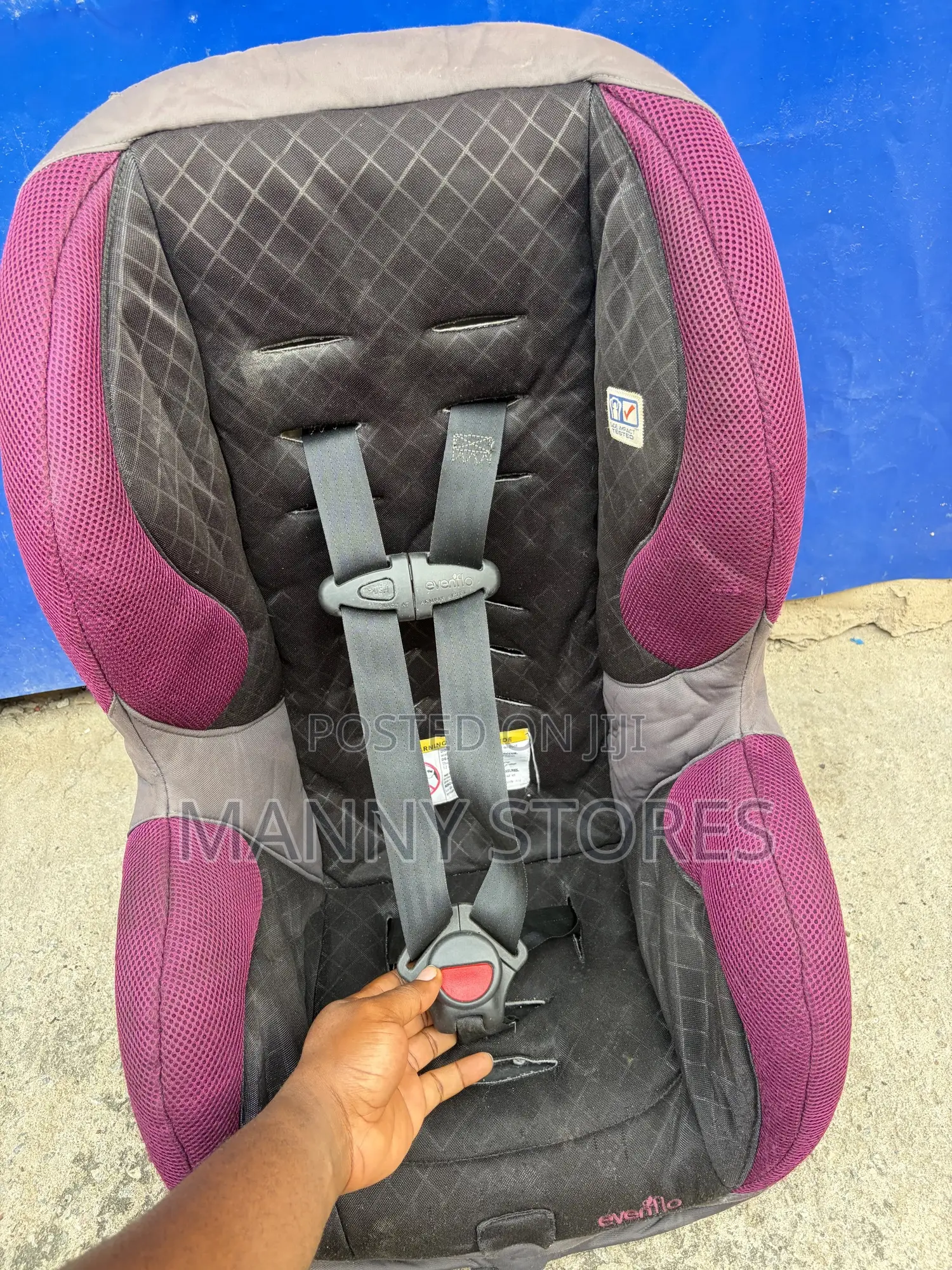 Purple Evenflo Booster Car Seat