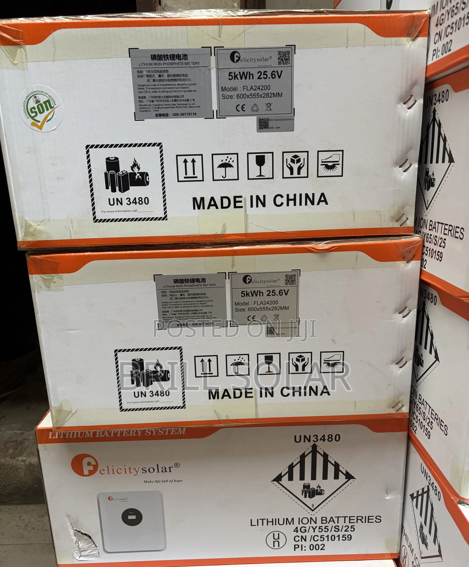 5kwh-25.6v Felicity Solar Lithium Battery(Fla)