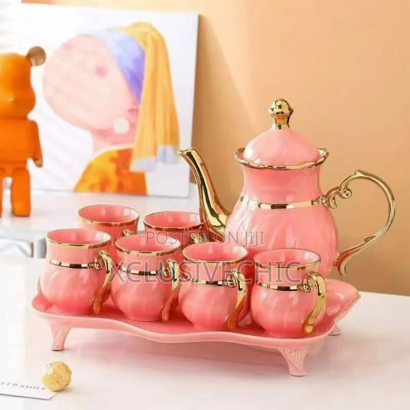 Luxury Tea /Coffee Jug Cups Set