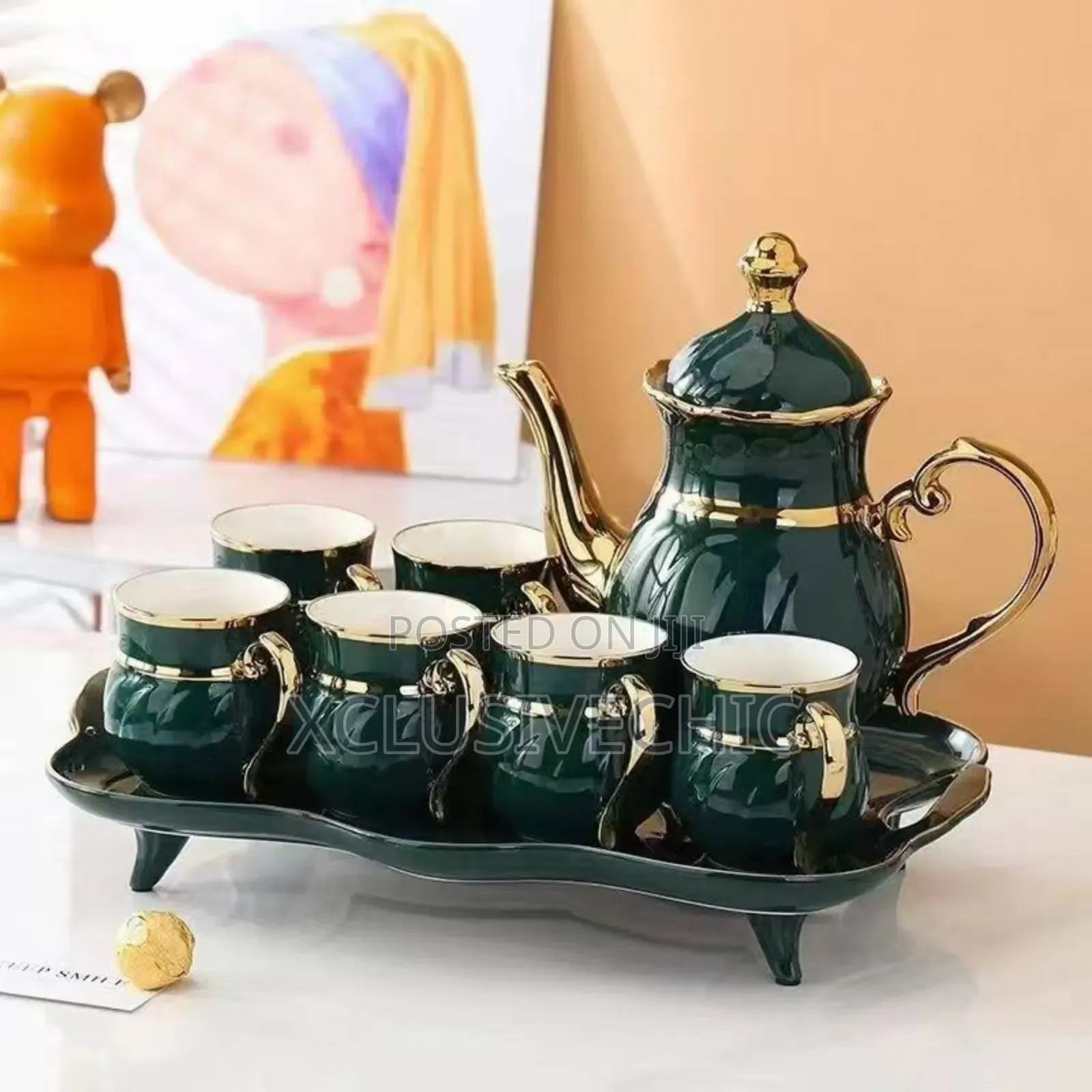 Luxury Tea /Coffee Jug Cups Set