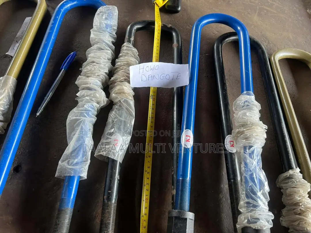 Howo,Dangote U-Bolts or U-Clips Size 36 Nut by 22 Length, 20, 18, 16,