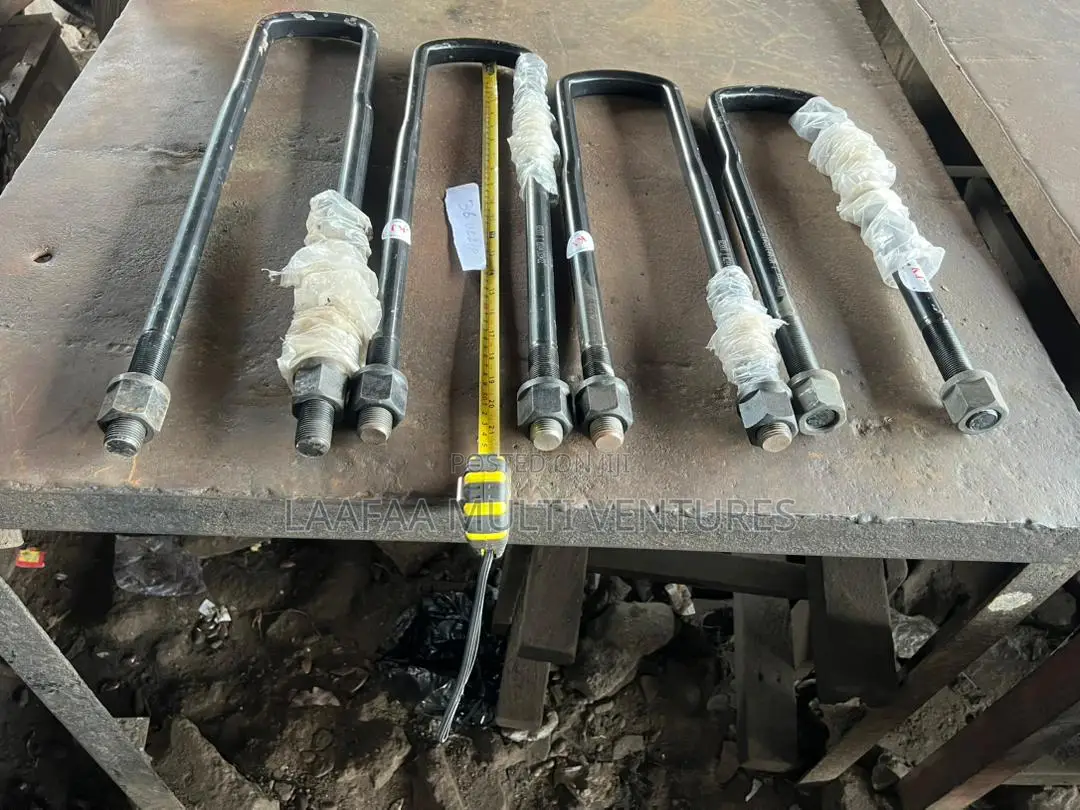 U-Bolts or U-Clips Size 36 Nut by 26 Length, 24, 22, 20,18, 16, 14.
