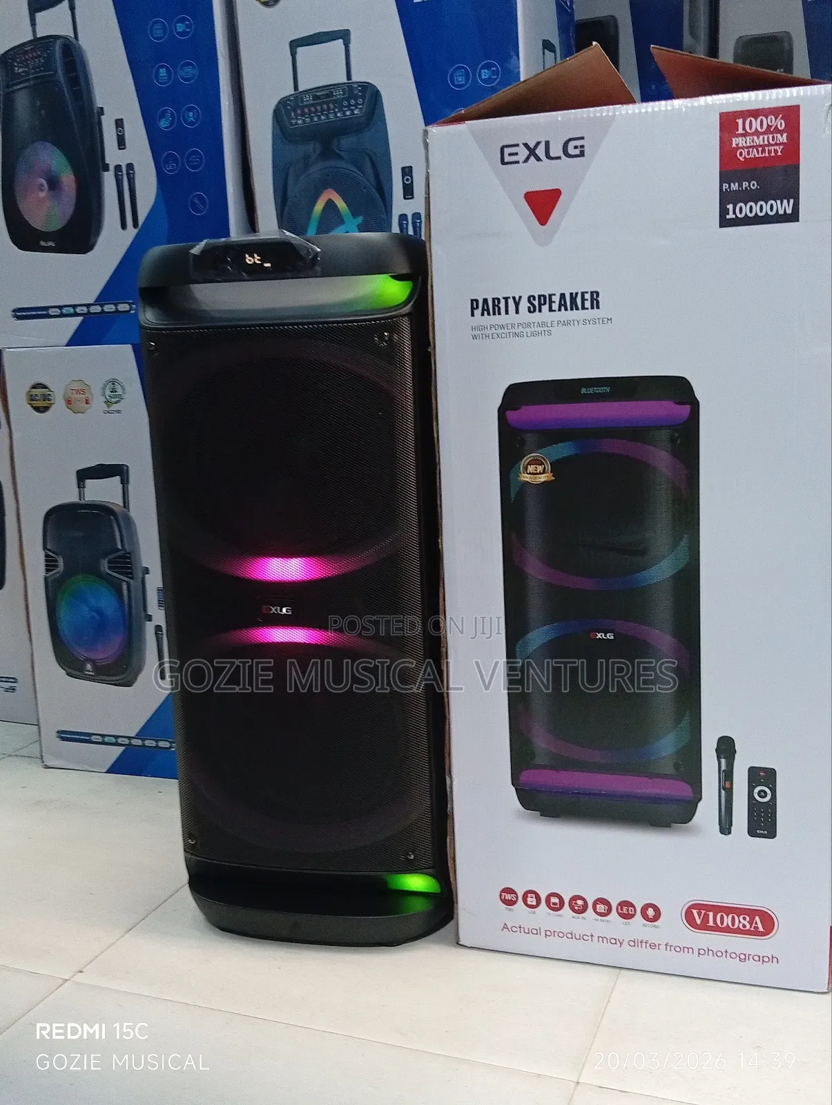 Elxg V1008a Double Party Speaker With Amazing Sound.