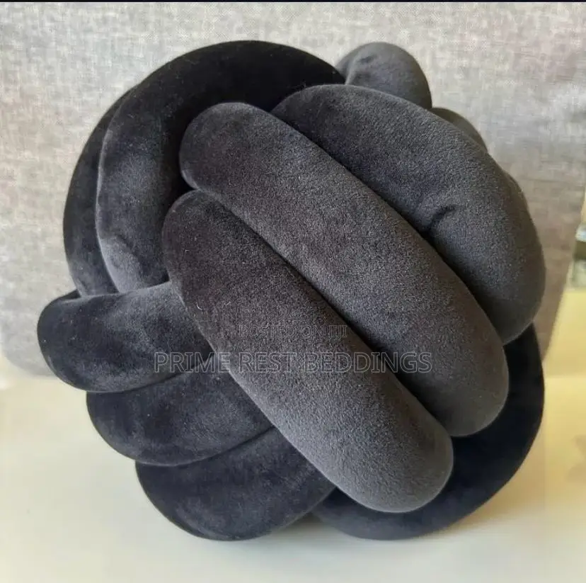 Round Knotted Throw Pillow (Available in Any Color of Your Choice)