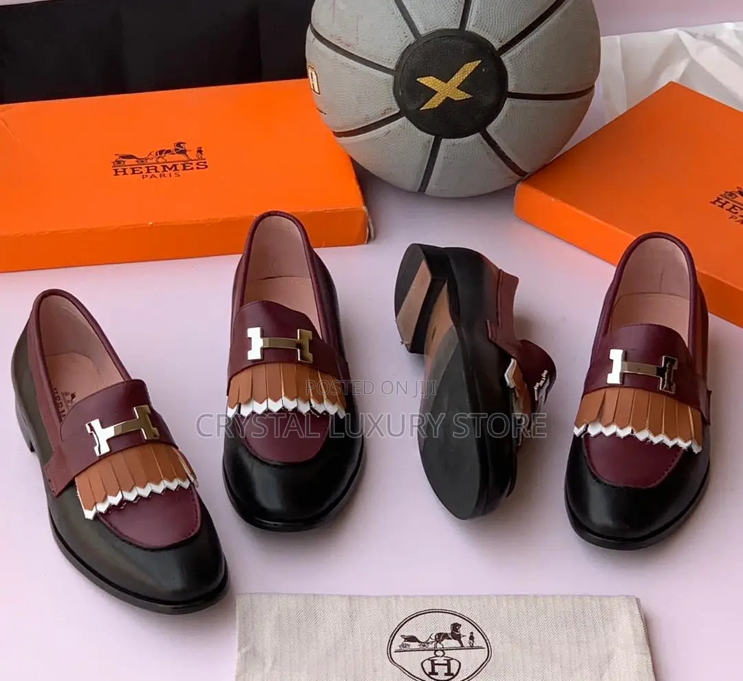 Hermes Quality Luxury Men Genuine Leather Shoe