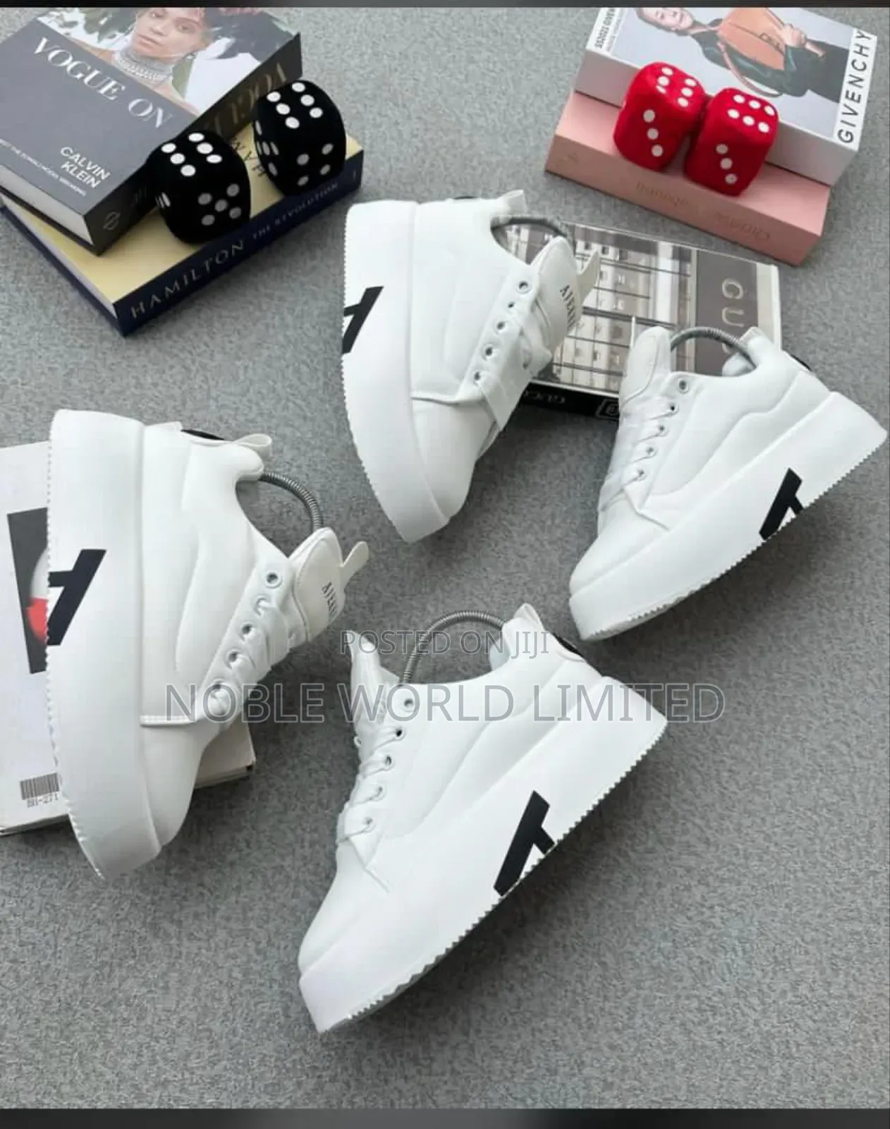 High Sole Black/ White Unisex Sneakers Chido 6h