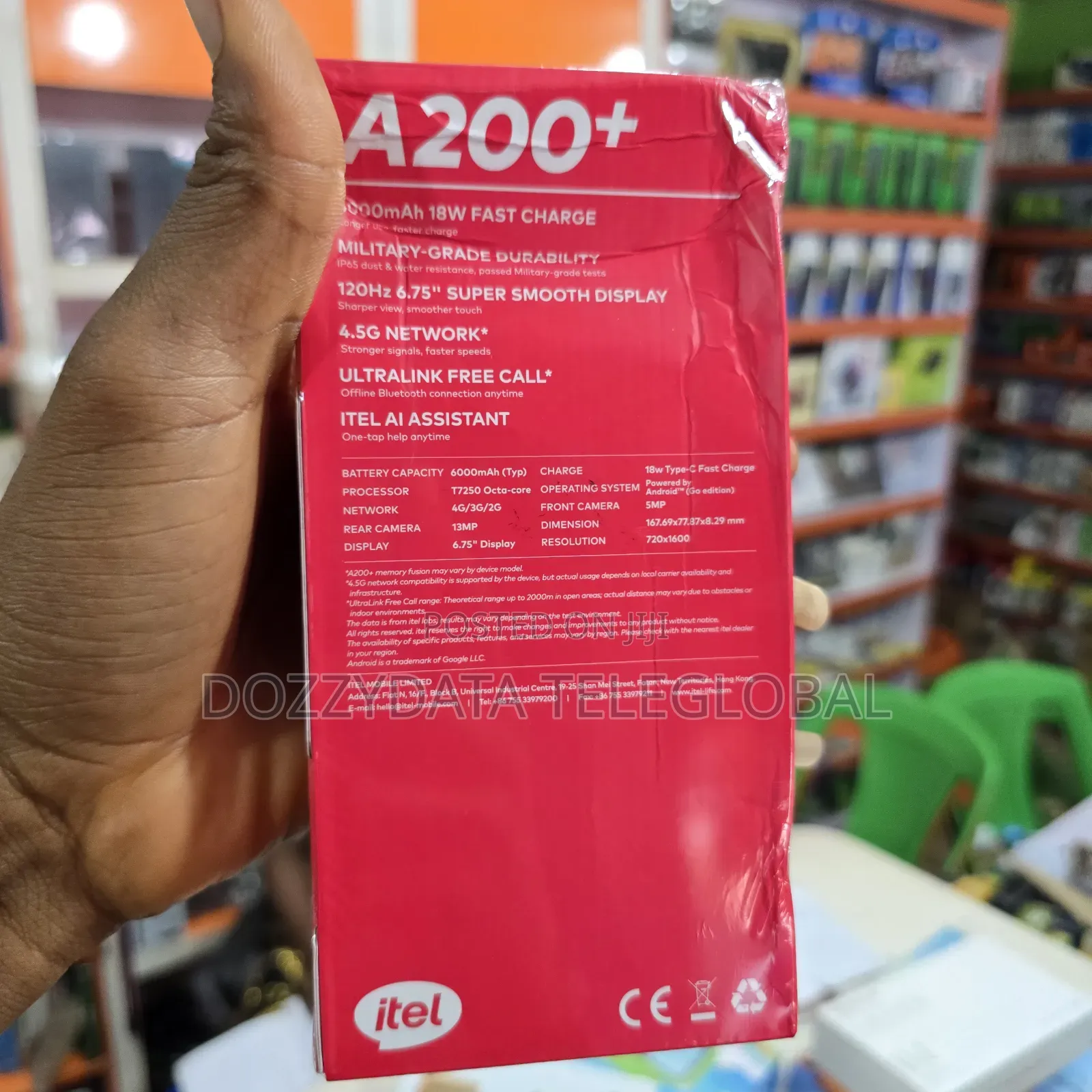 New Itel A200+ 64 GB Blue