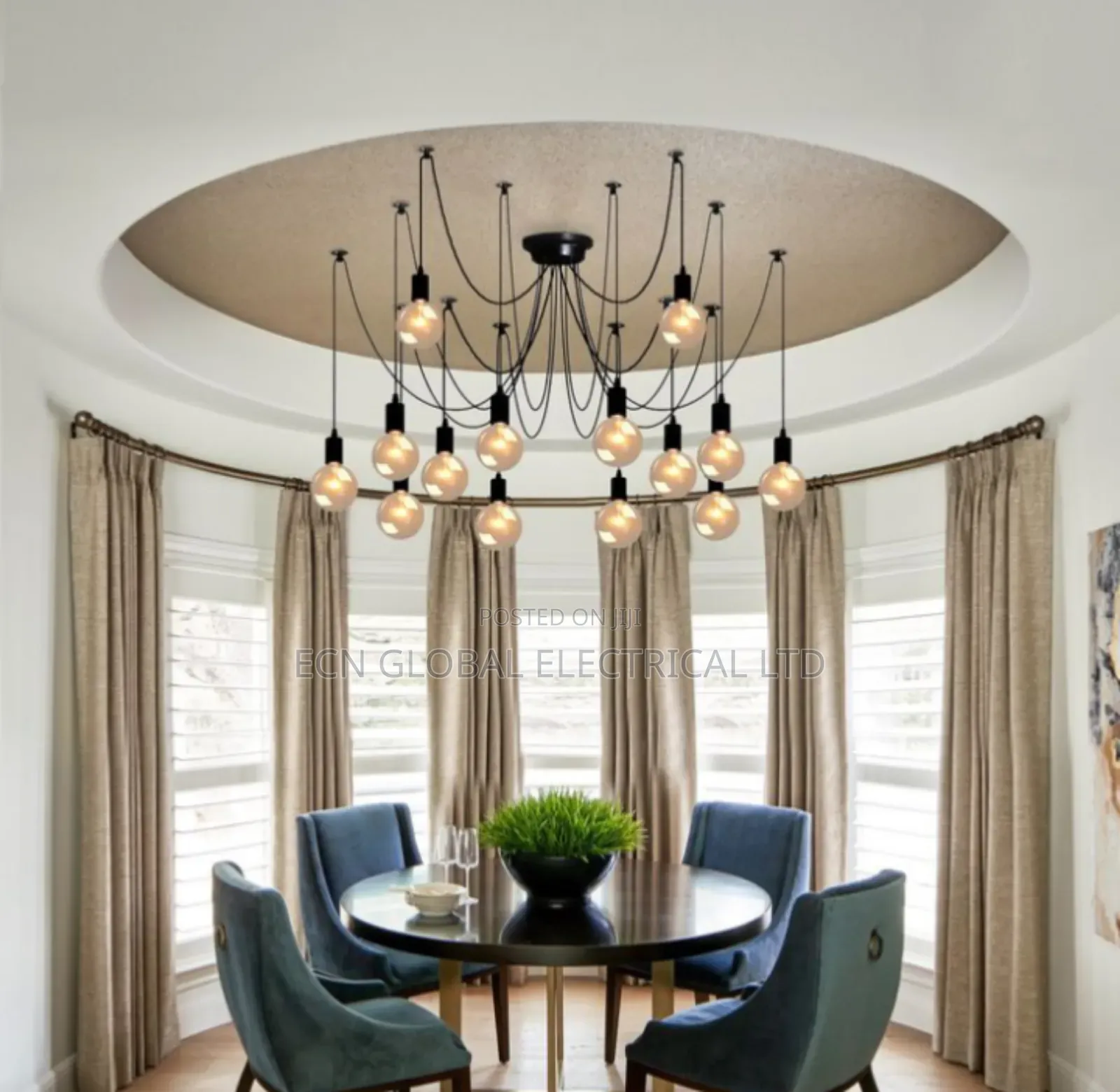 Spider Style Chandelier – Modern Industrial Ceiling Light