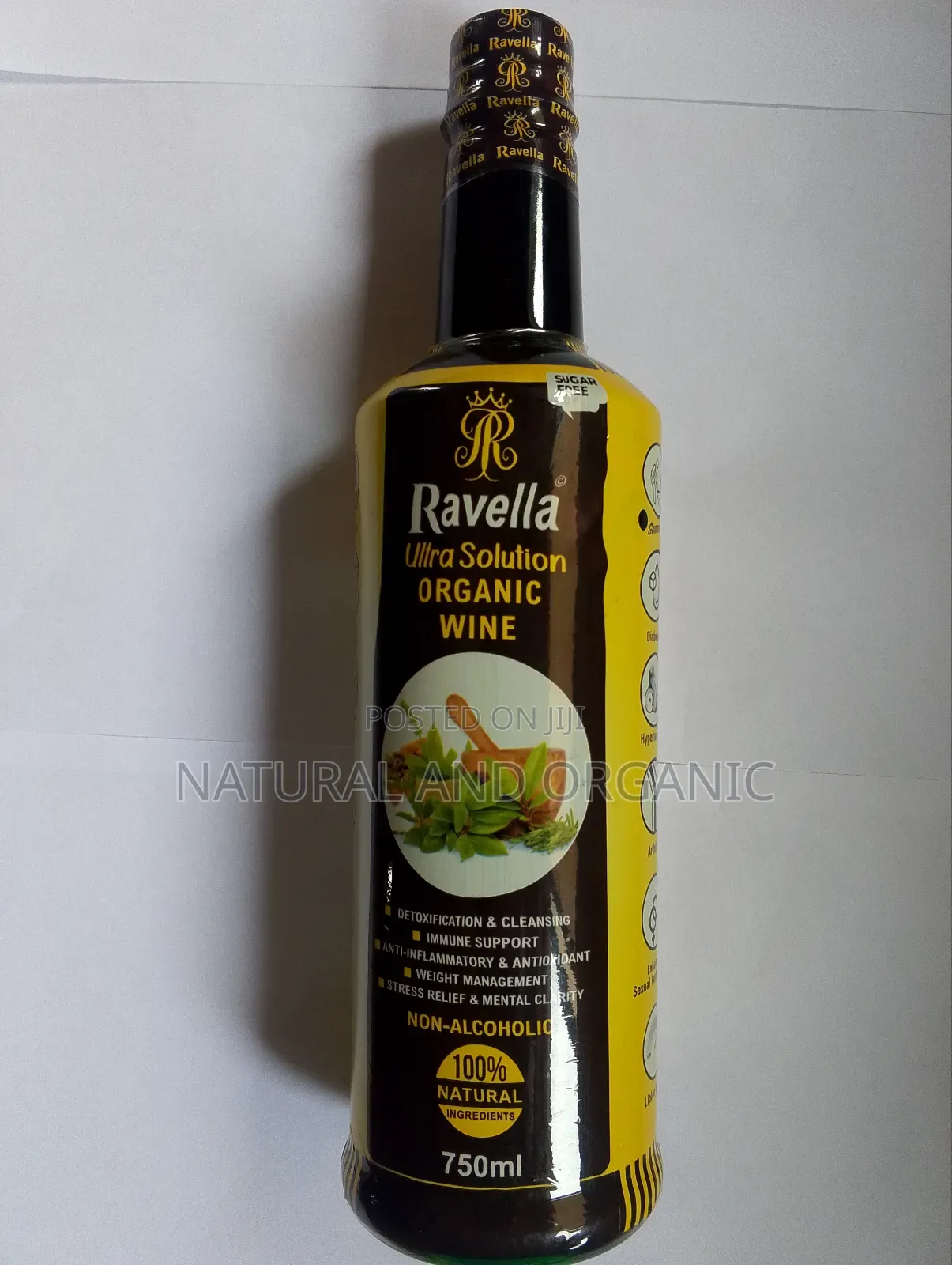 Ravella Ultra Solution Organic Wine Repairs Damaged Cells