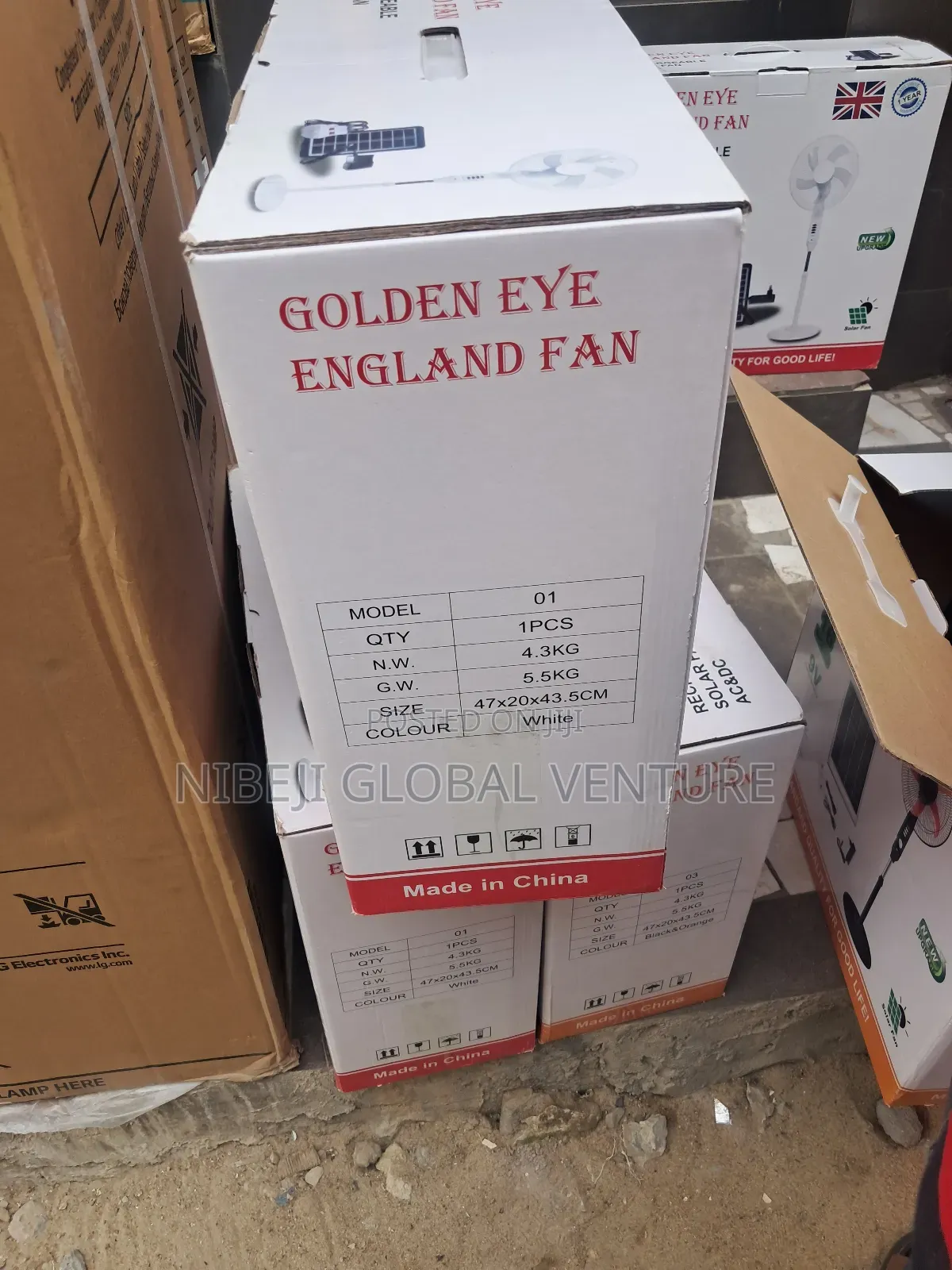 Golden Eye England Rechargeable Fan