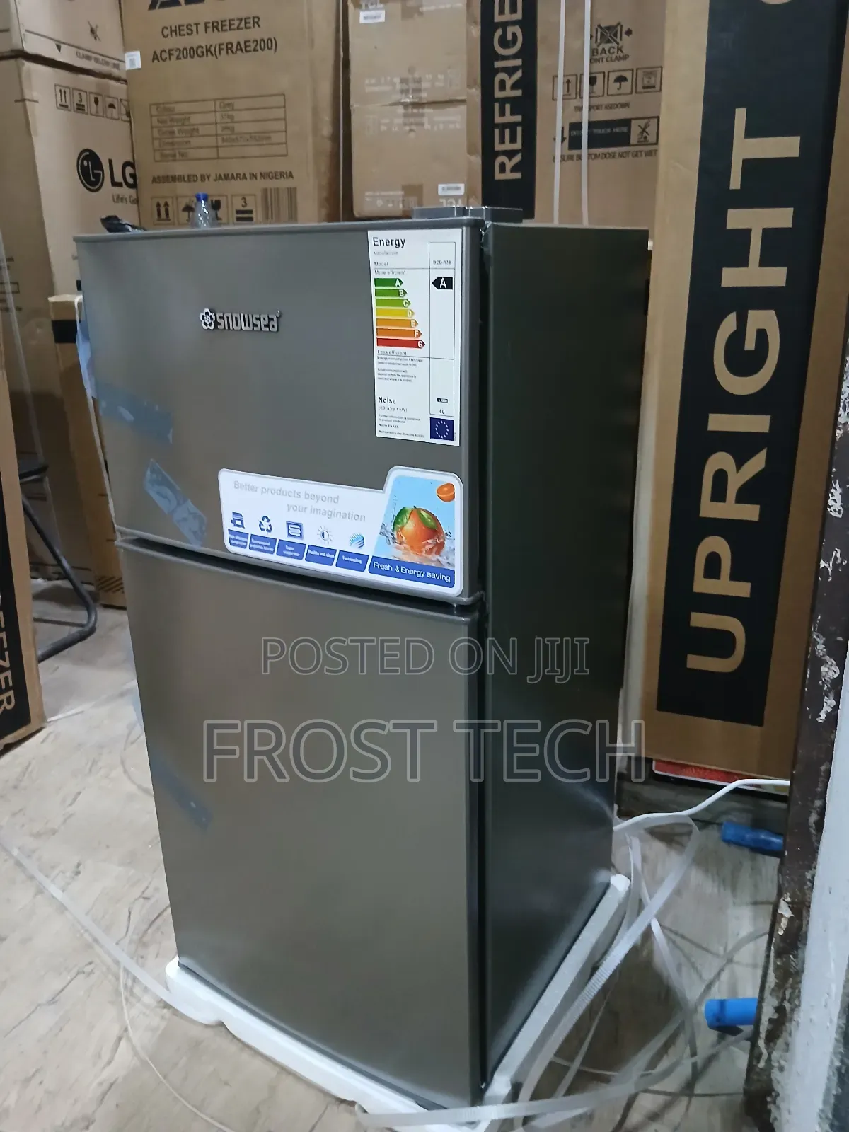 Snowsea Bcd136 /100liters Tabletop Double Door Fridge