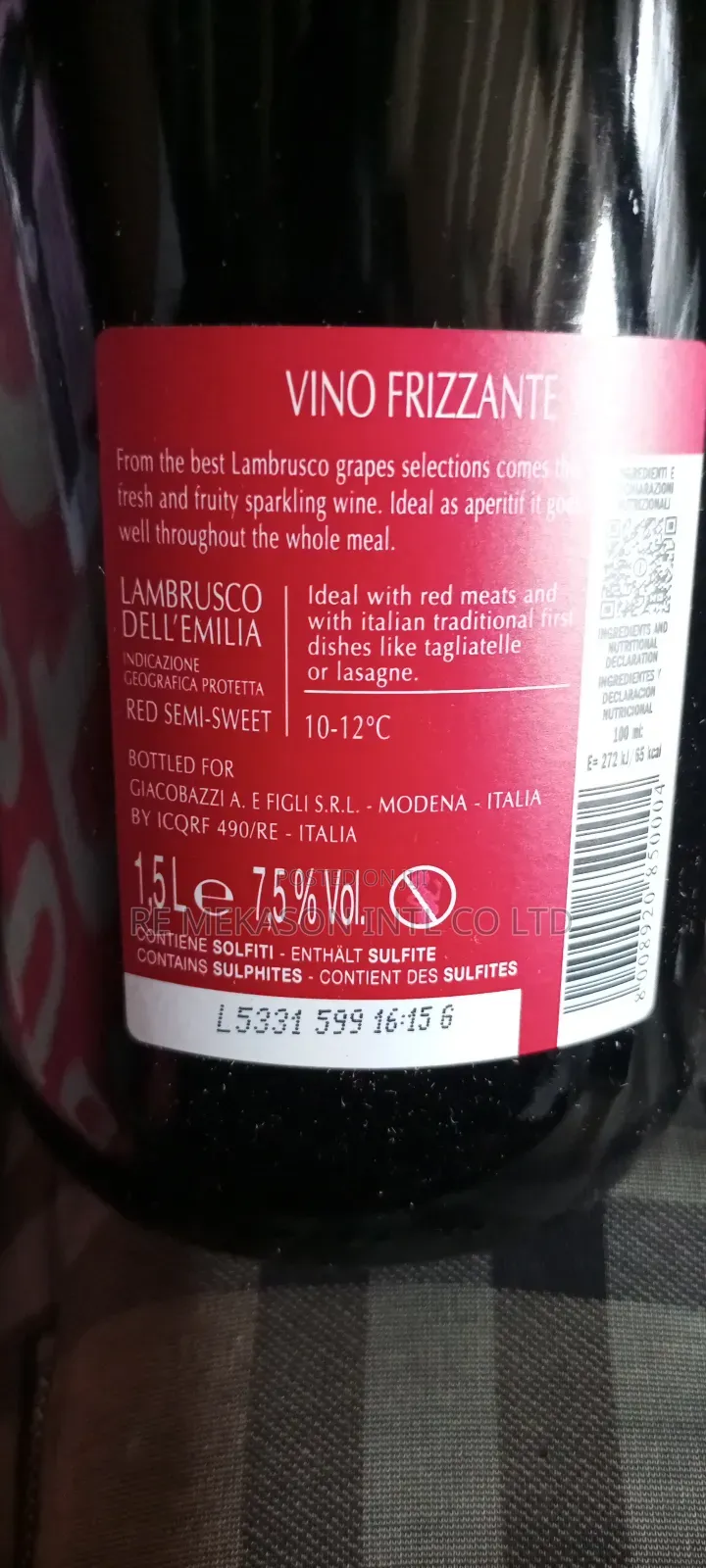 Lambrusco Dell Emilia 1.5ltrs (Big One)