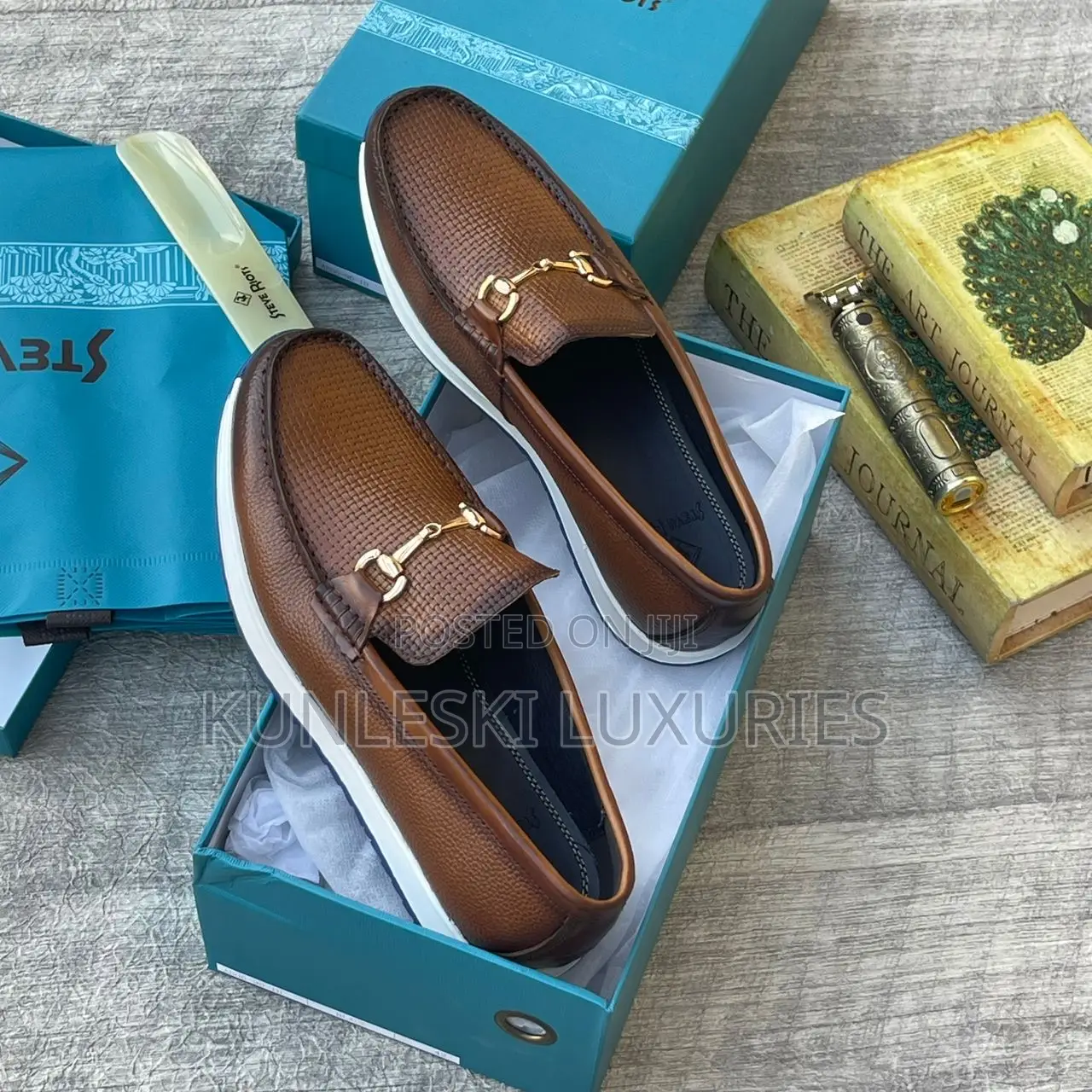 Original Steve Riots Black Brown Loafers Shoe