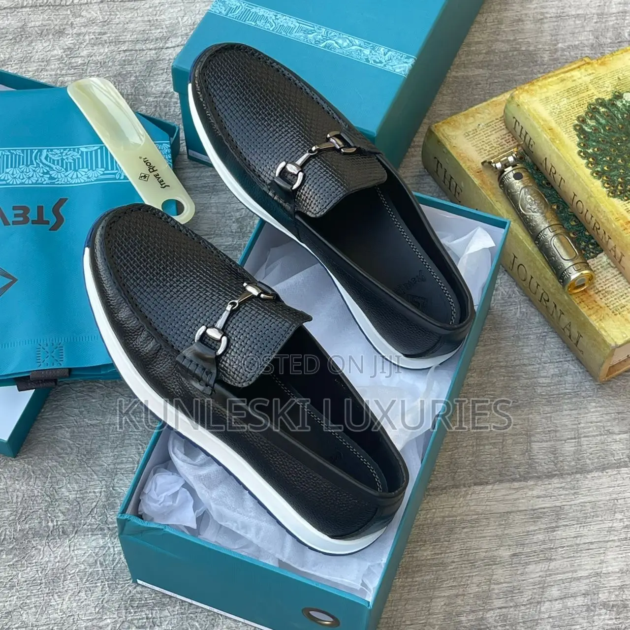 Original Steve Riots Black Brown Loafers Shoe
