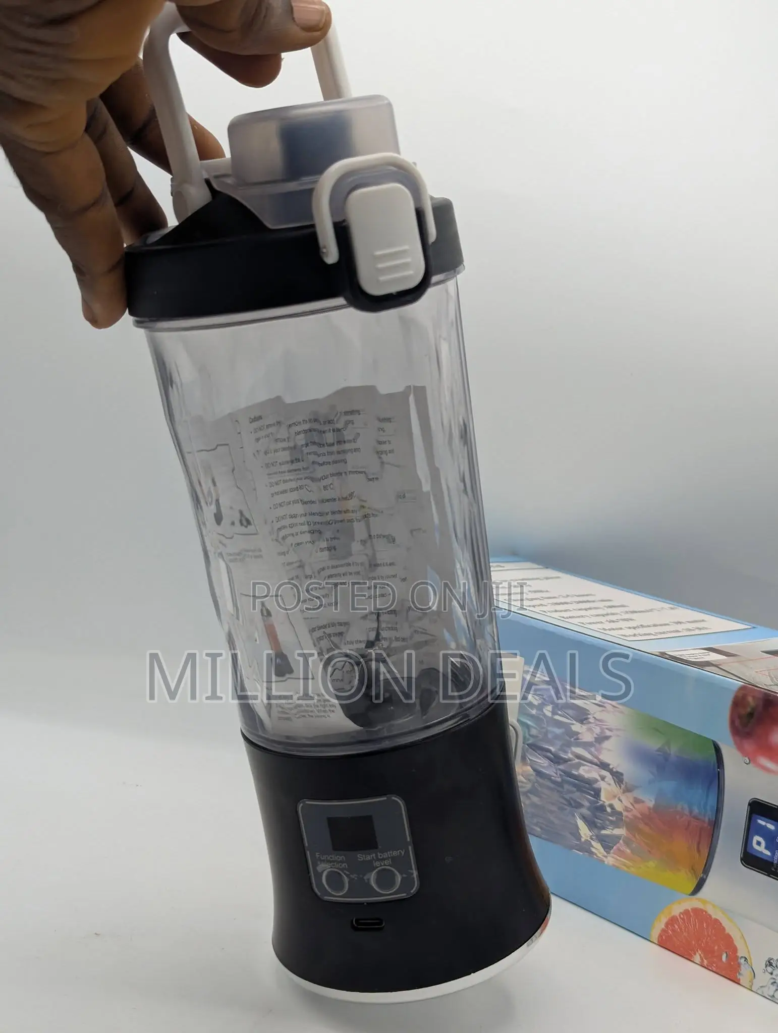 Portable Blender Ice-Crushing Rechargeable, Digital Display