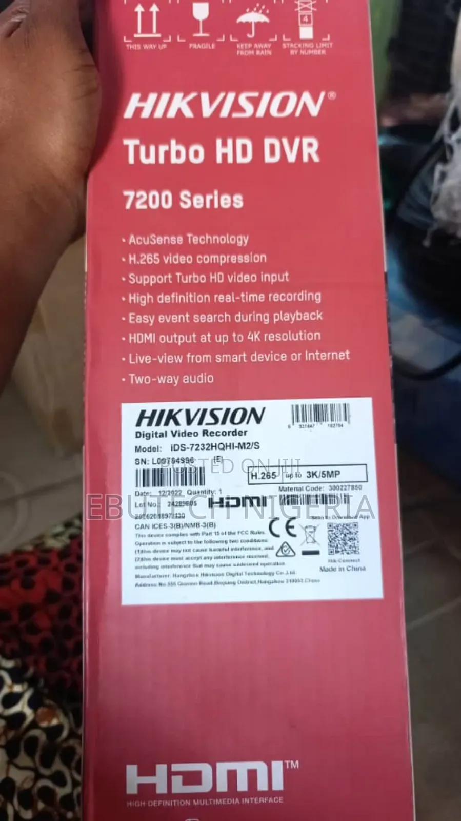 Hikvision Ids-7232hqhi-M2/S | 32-Ch /5mp 1u H.265 Acusense DVR