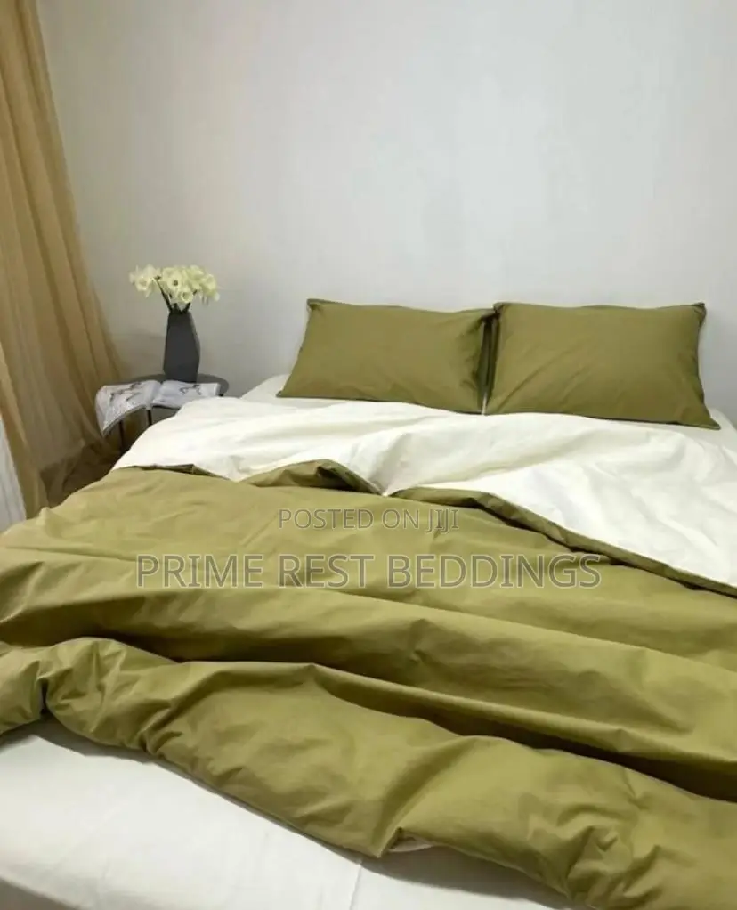 100% American Cotton Reversible Duvet, Bedsheets Pillow Set (6x6)