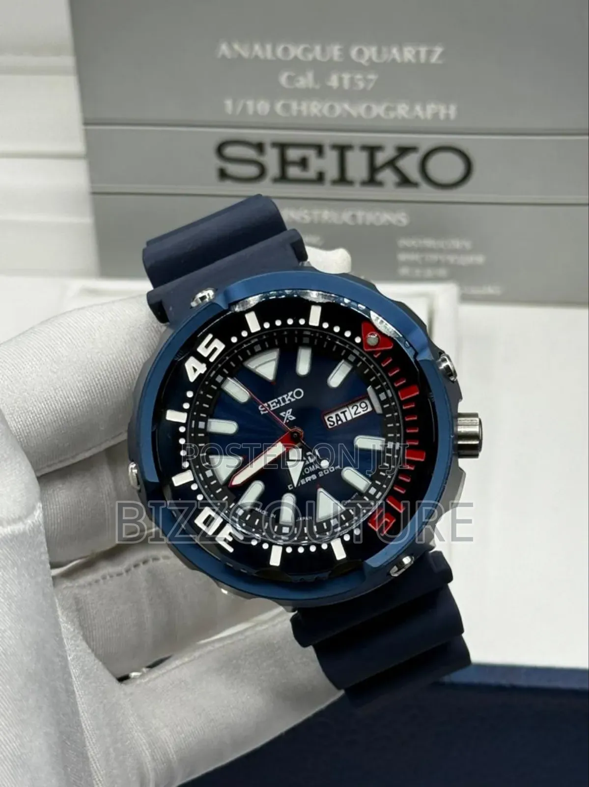 Original Seiko Prospex Padi Rubber Strap Watch Available in Store