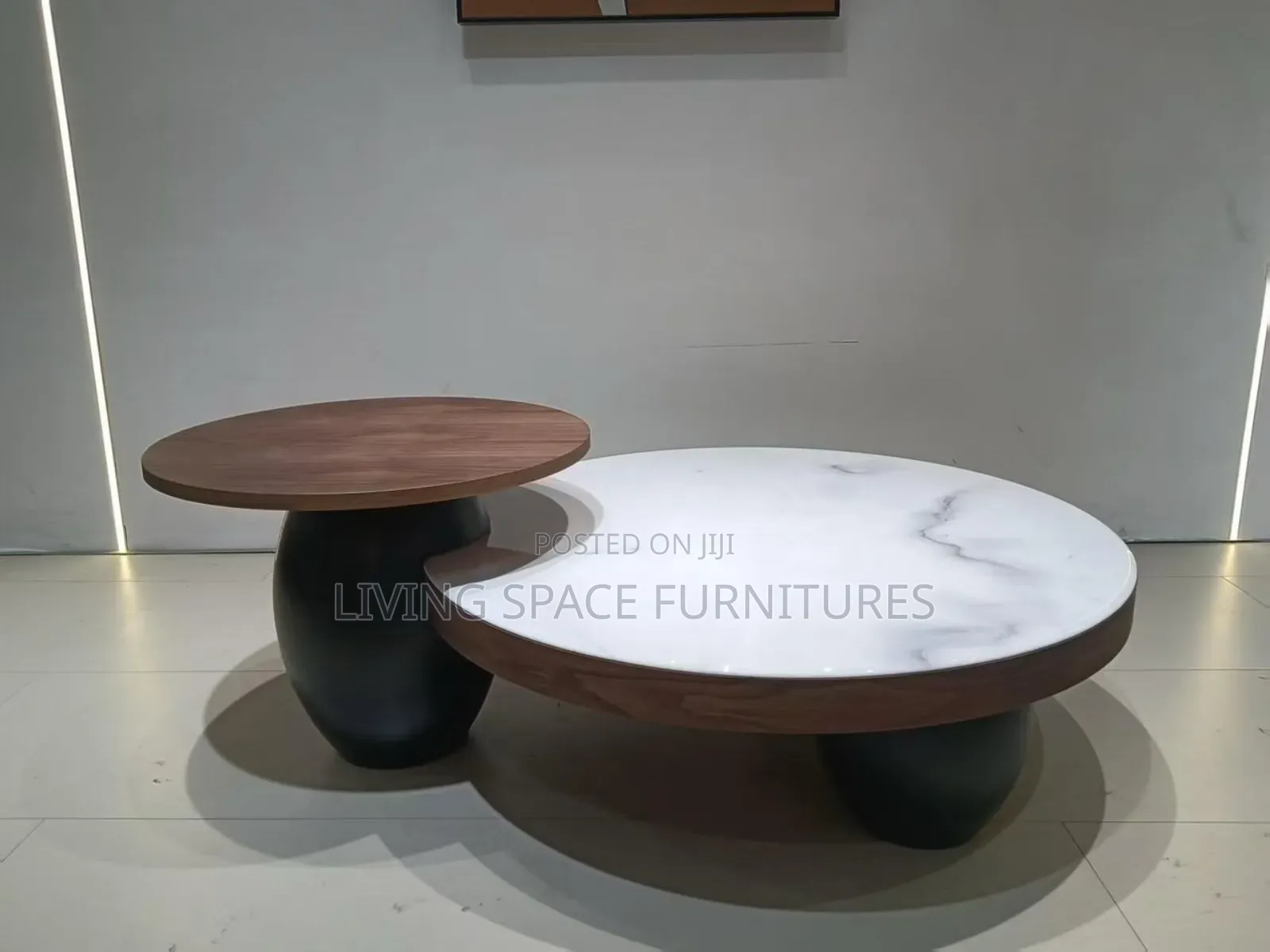 Contemporary Marble Top Coffee Table