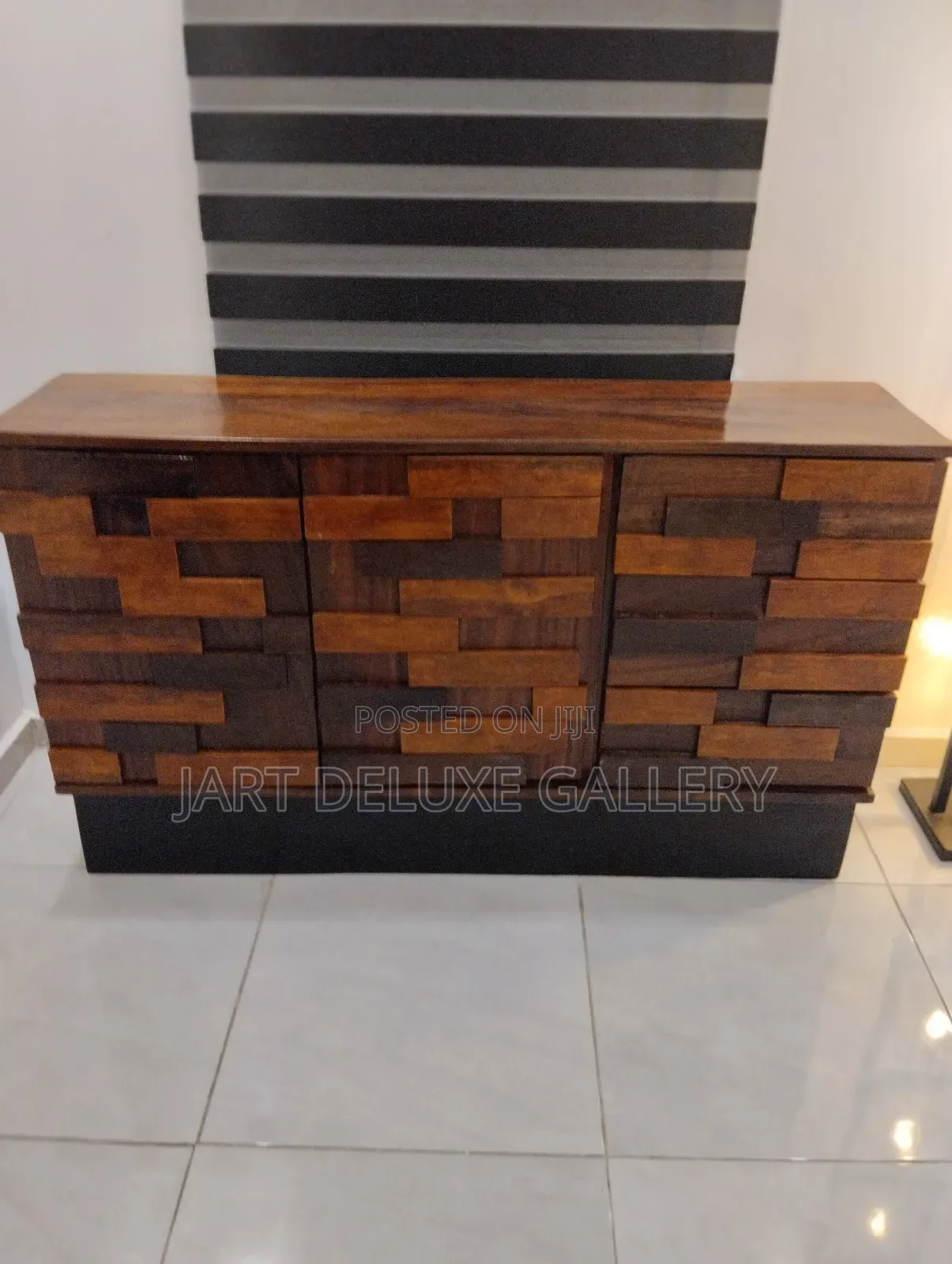 Natural Wooden Console Shelf