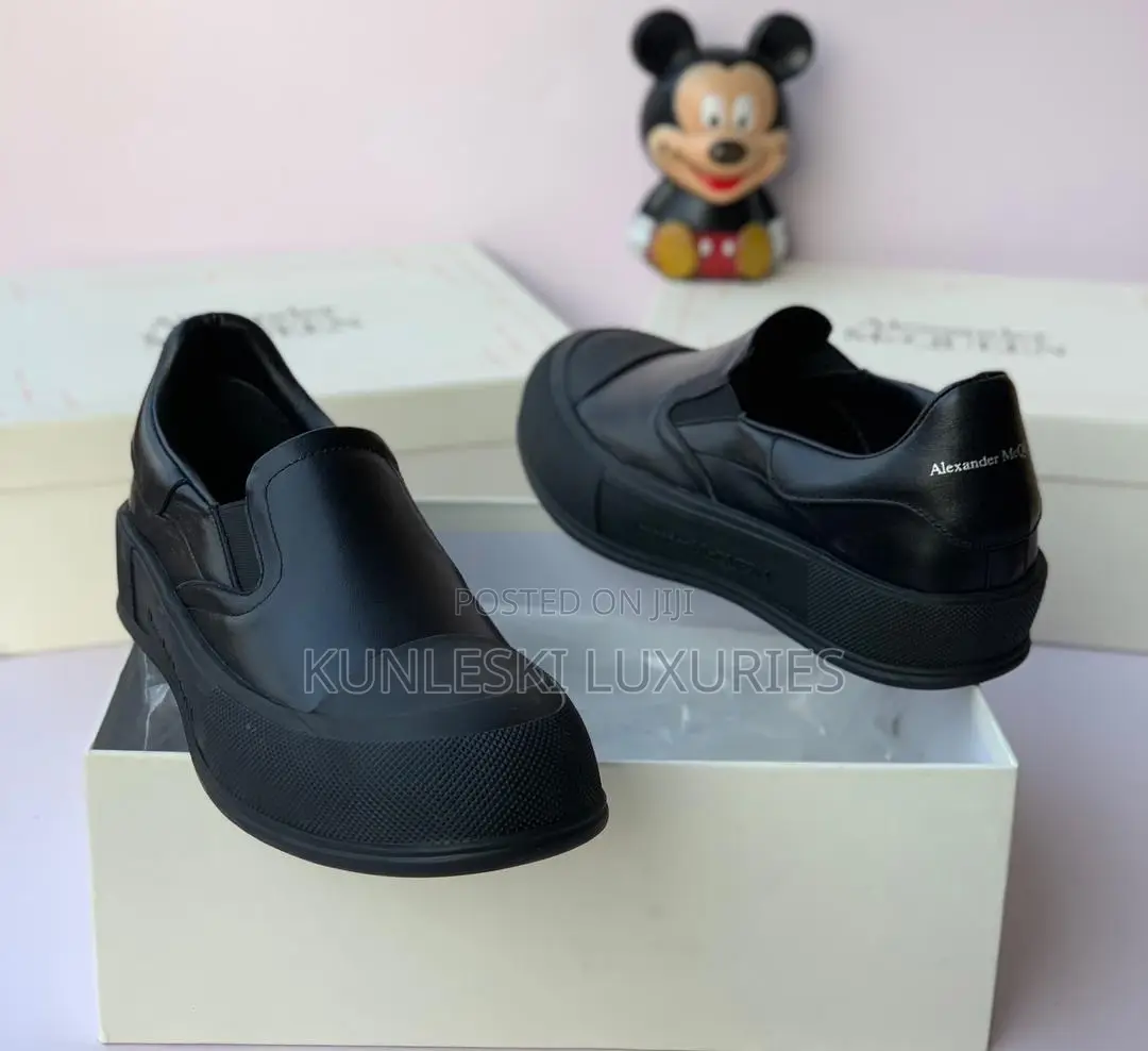 Original Alexander McQueen Leather White Sole Sneakers in 4 Colors