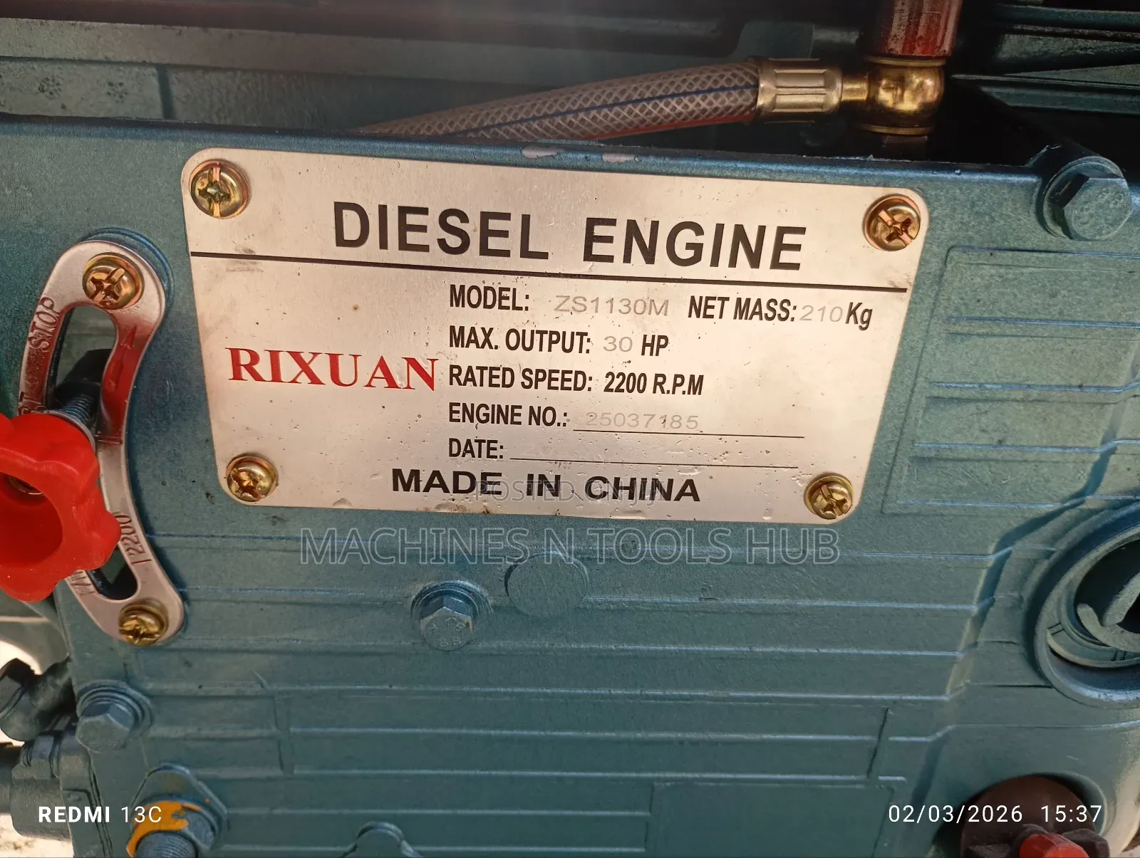 1130 Diesel Generator With Alternator 35hp