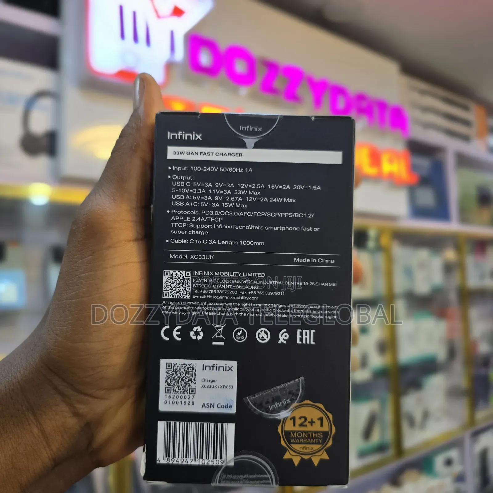 Infinix/Tecno 33watt Followcome Charger