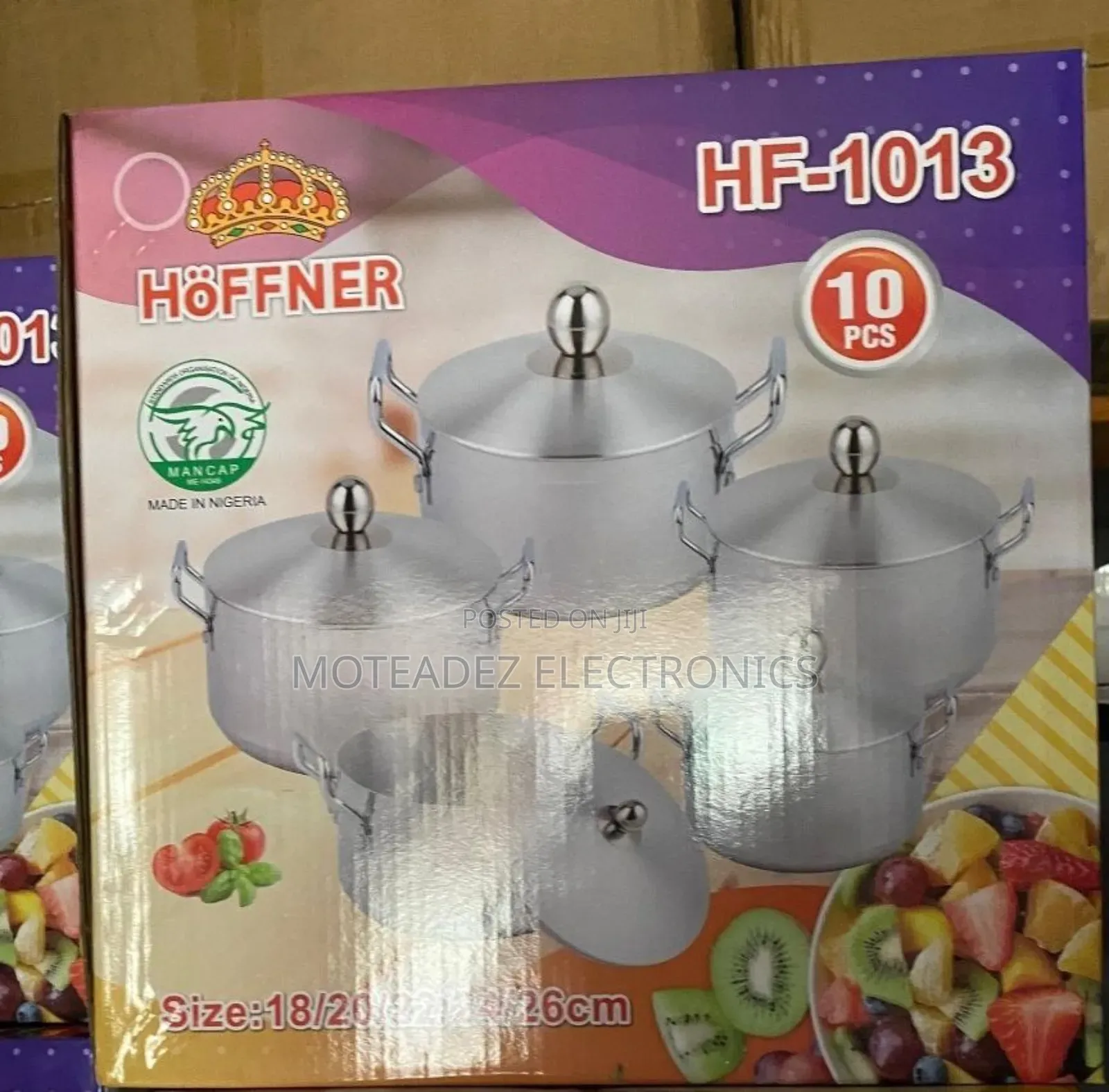 Hoffner 10pcs High Quality Non Stick Aluminium Stock Pot Sets