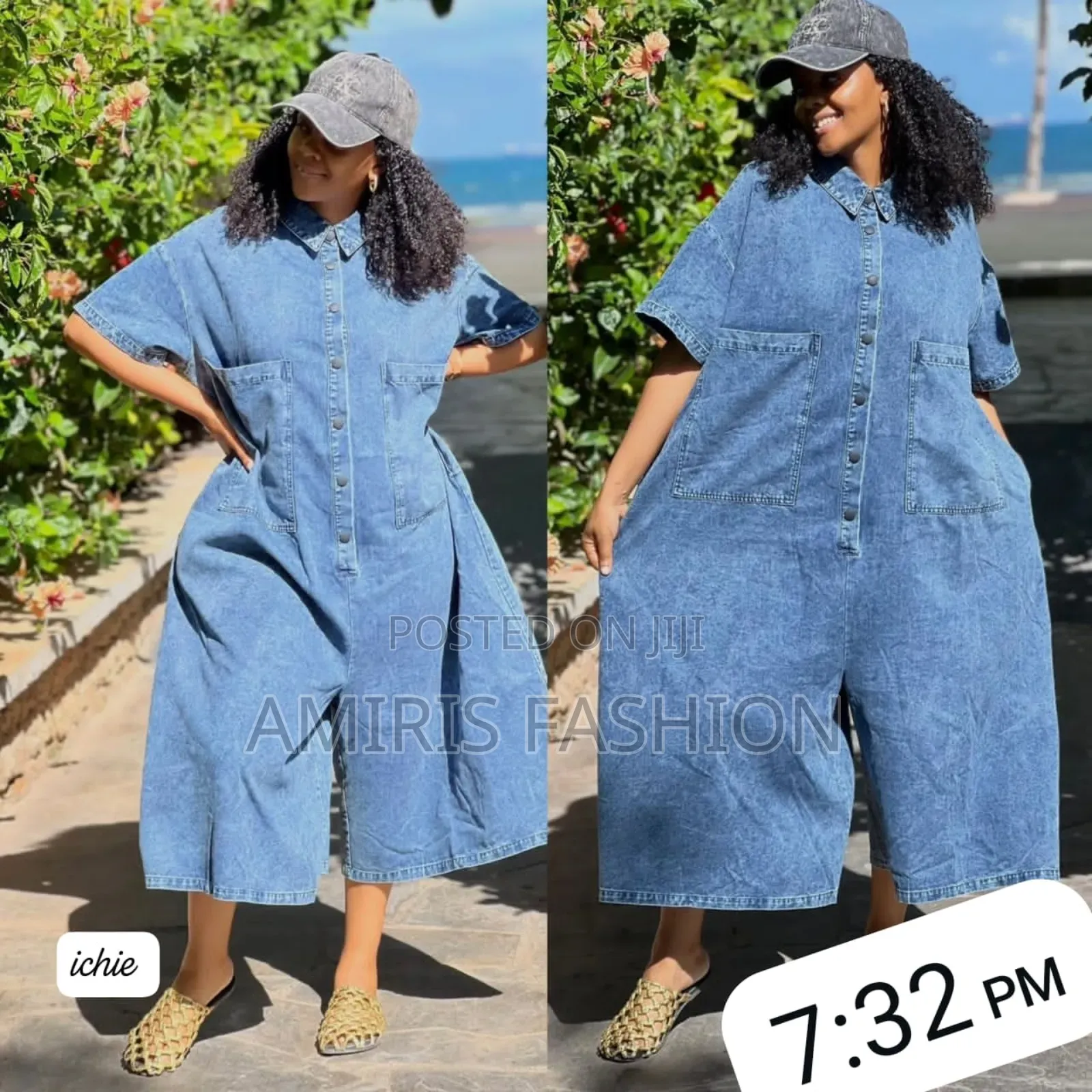 Jean Bagi Short Jumpsuit