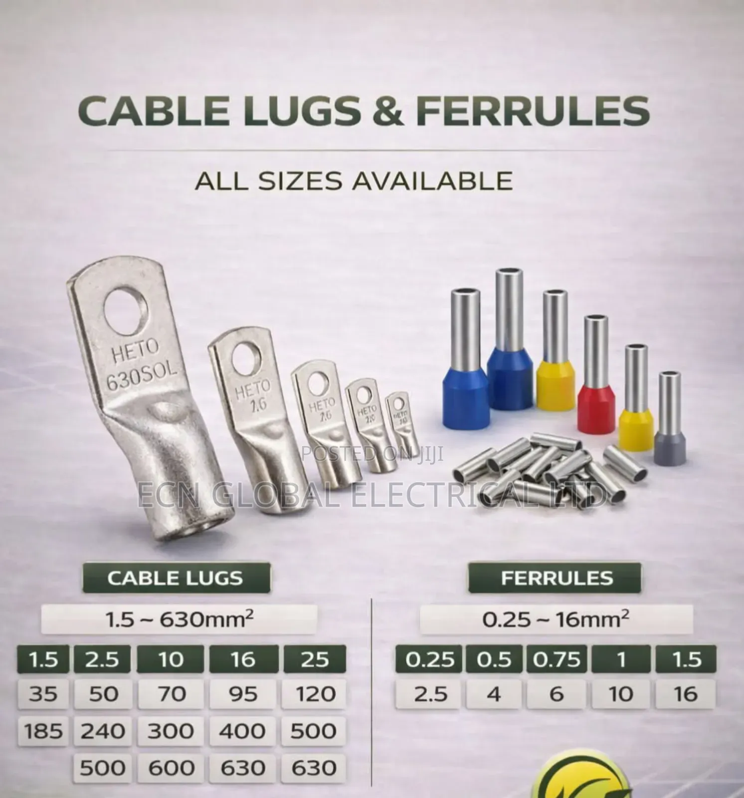 Cable Lugs (All Sizes)