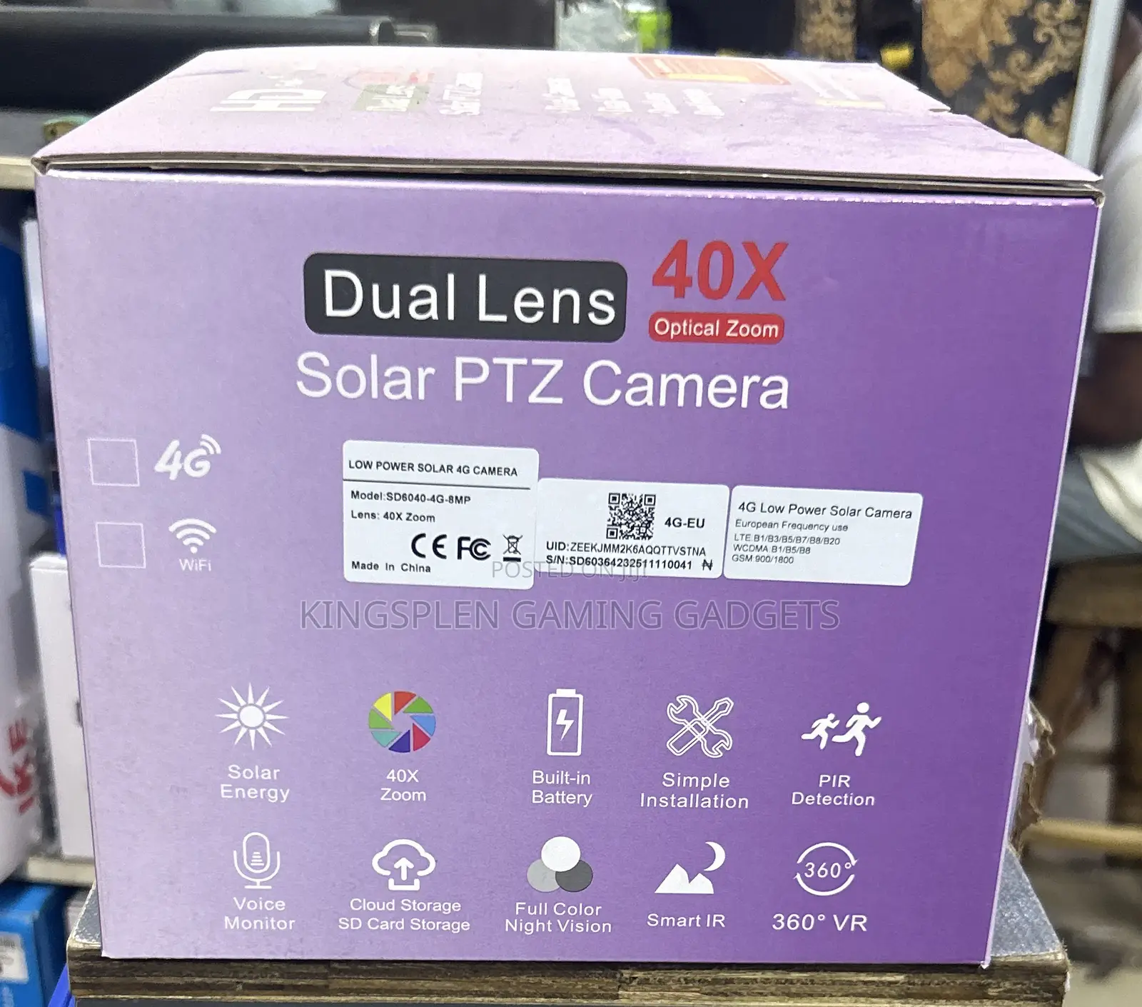 4g Solar PTZ Dual Lense 40x Zoom Camera