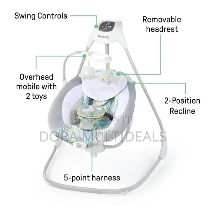 Ingenuity Simplecomfort Lightweight Compact 6-Speed Multi-Direction