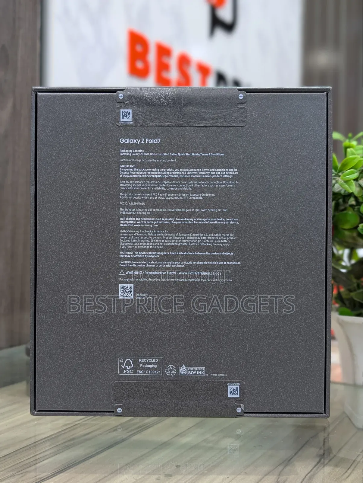 New Samsung Galaxy Z Fold7 256 GB Black