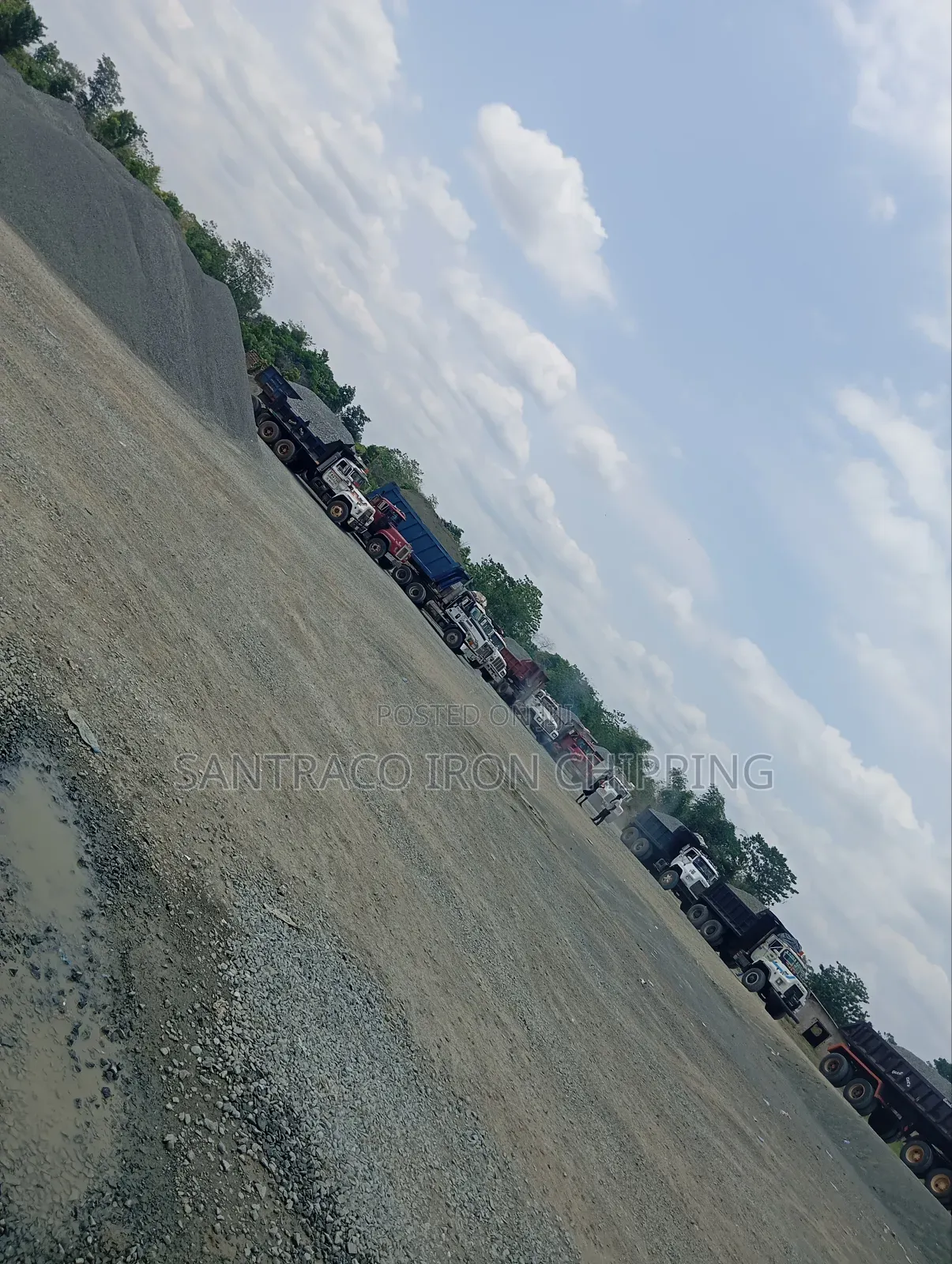 Iron. Black Stone for Construction Projects, Chippings and Granite