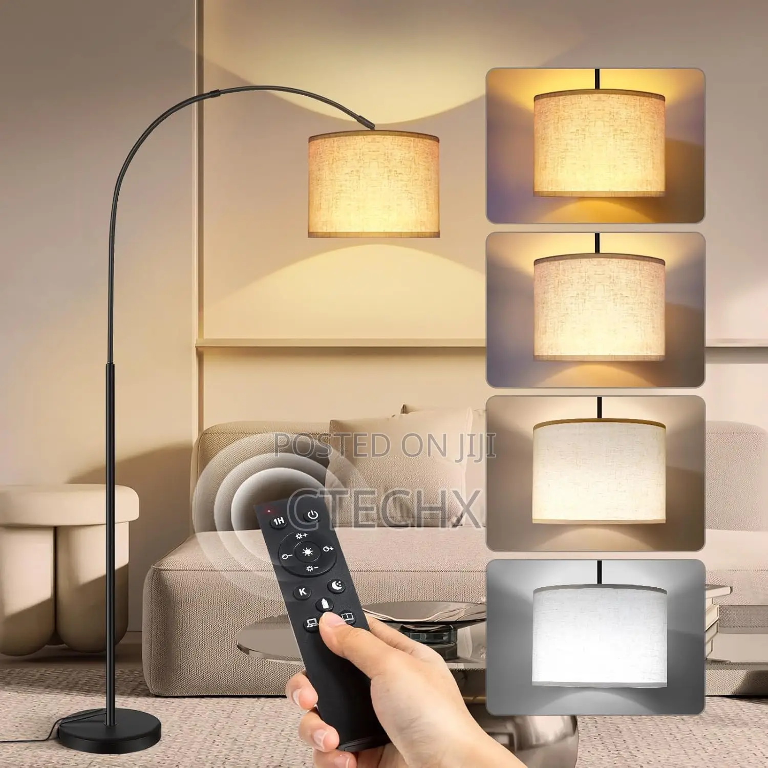 Arc Floor Lamp With Remote Control 70′′ Tall Lamps for Living Room