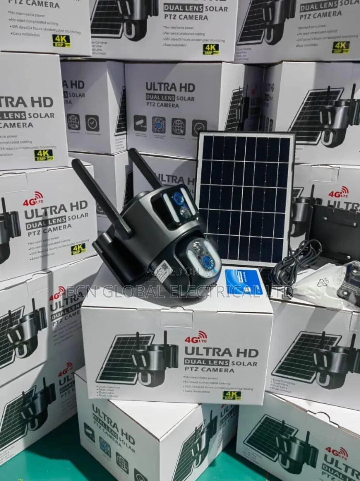 Sd250 5mp Dual Lens Solar PTZ Camera – Outdoor Security