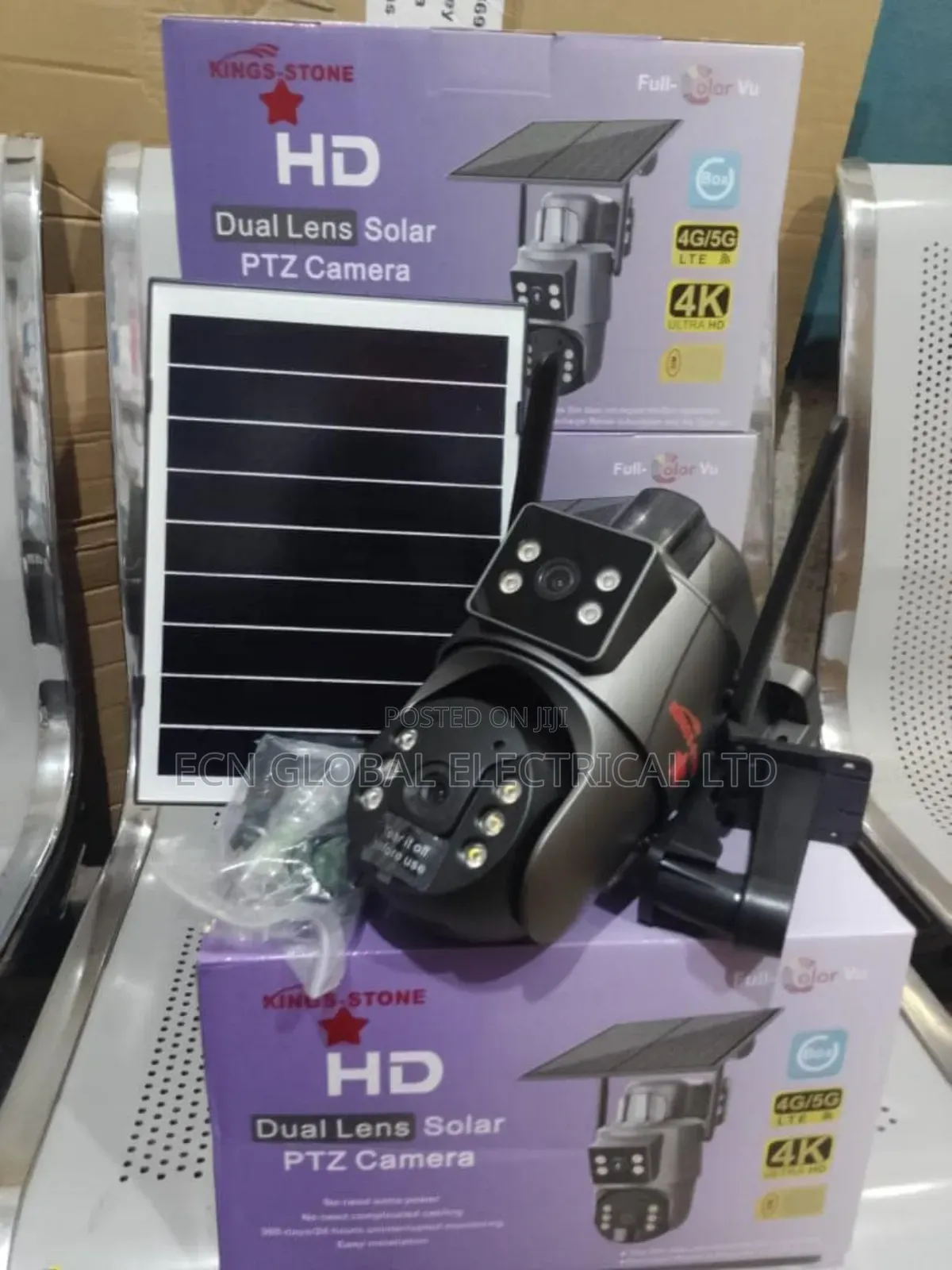 Sd250 5mp Dual Lens Solar PTZ Camera – Outdoor Security