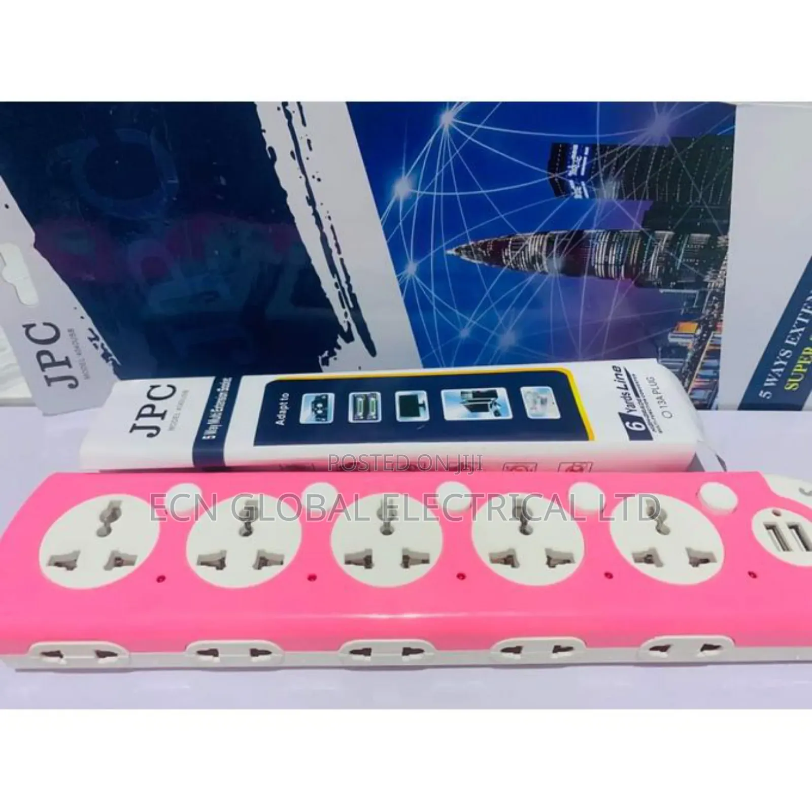 Poka Uk Power Strip Extension Socket – Multi‐Color Options