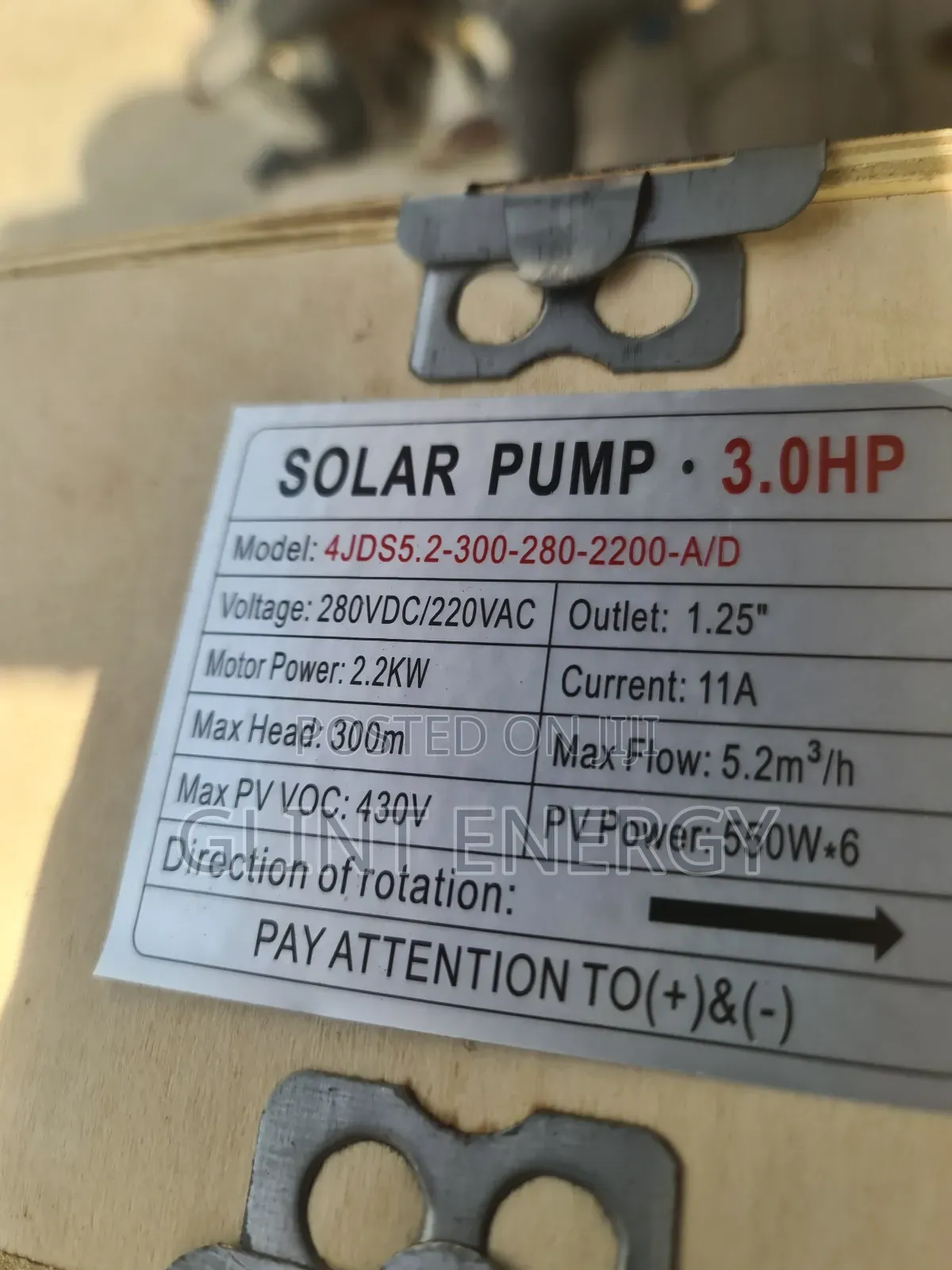 3hp Ac/Dc Cinemax Submersible Water Pump