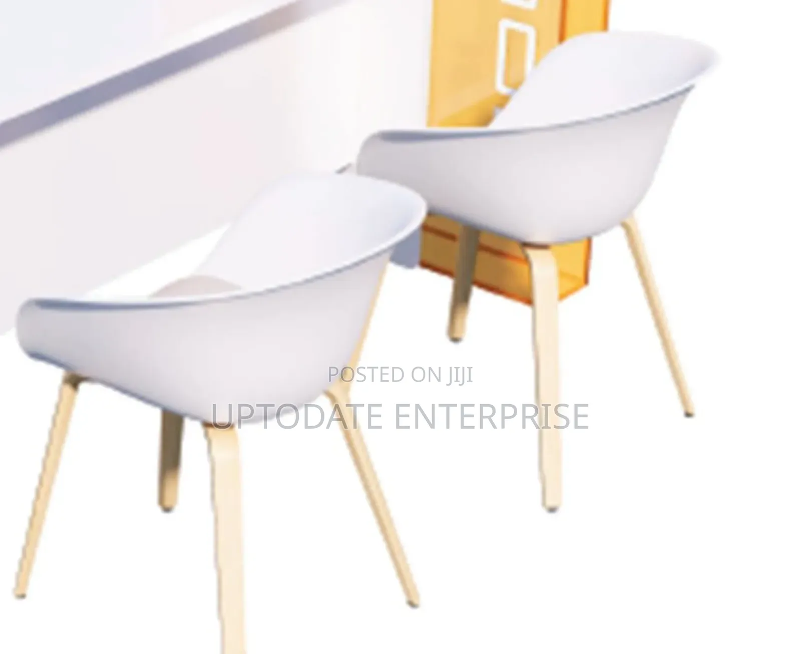 All White Restaurant and Dining Chair